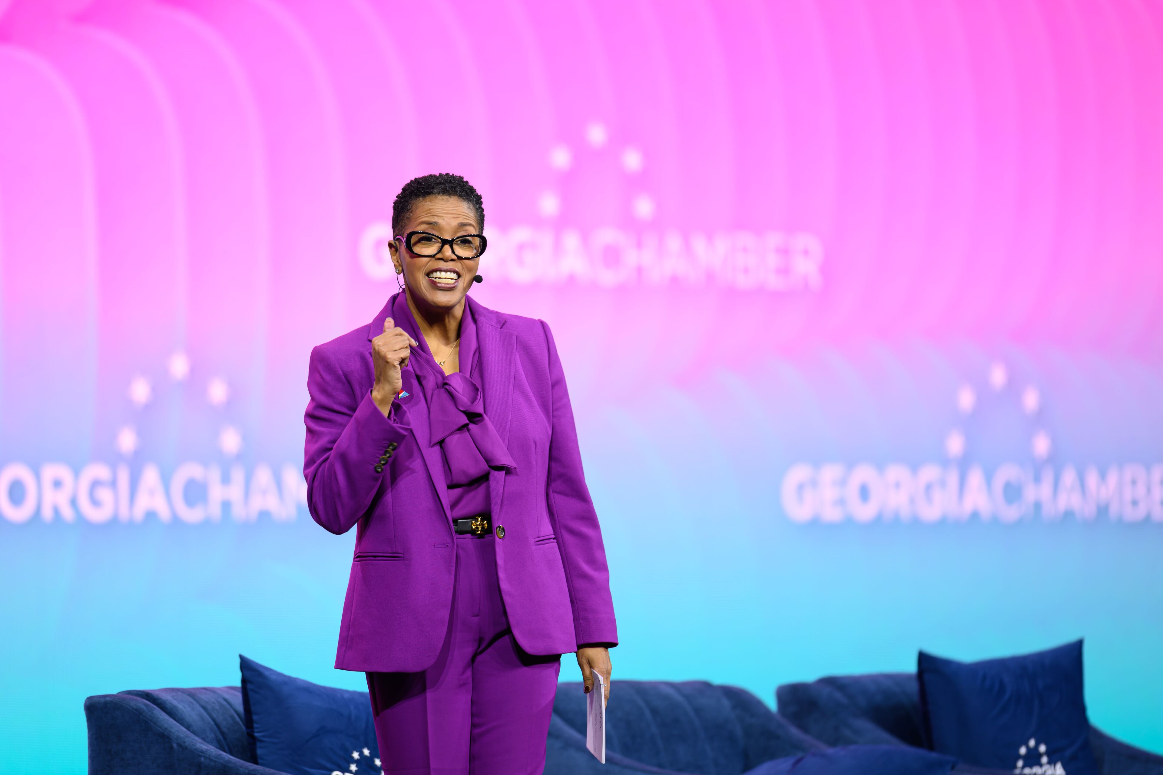 Southern Linc and Southern Telecom CEO Bentina Terry spoke at the Georgia Chamber's Women Who Lead event at Trilith Live in Fayetteville, Georgia on March 11, 2026. (Courtesy/Paul Ward for the Georgia Chamber)