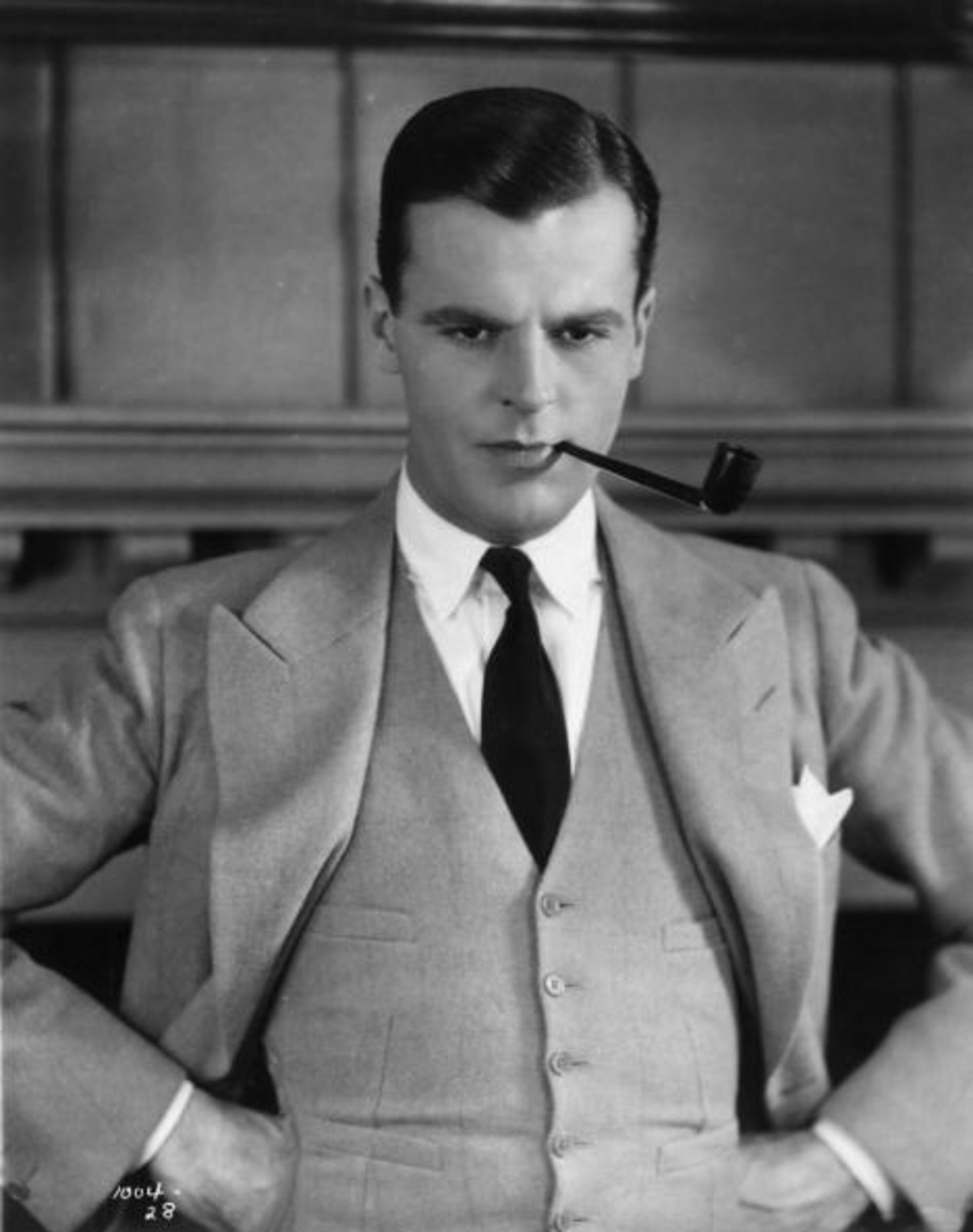 1926: American actor Neil Hamilton (1899-1984) as he appears in the silent film version of 'The Great Gatsby', based on the novel by F Scott Fitzgerald.. (Photo by General Photographic Agency/Getty Images)