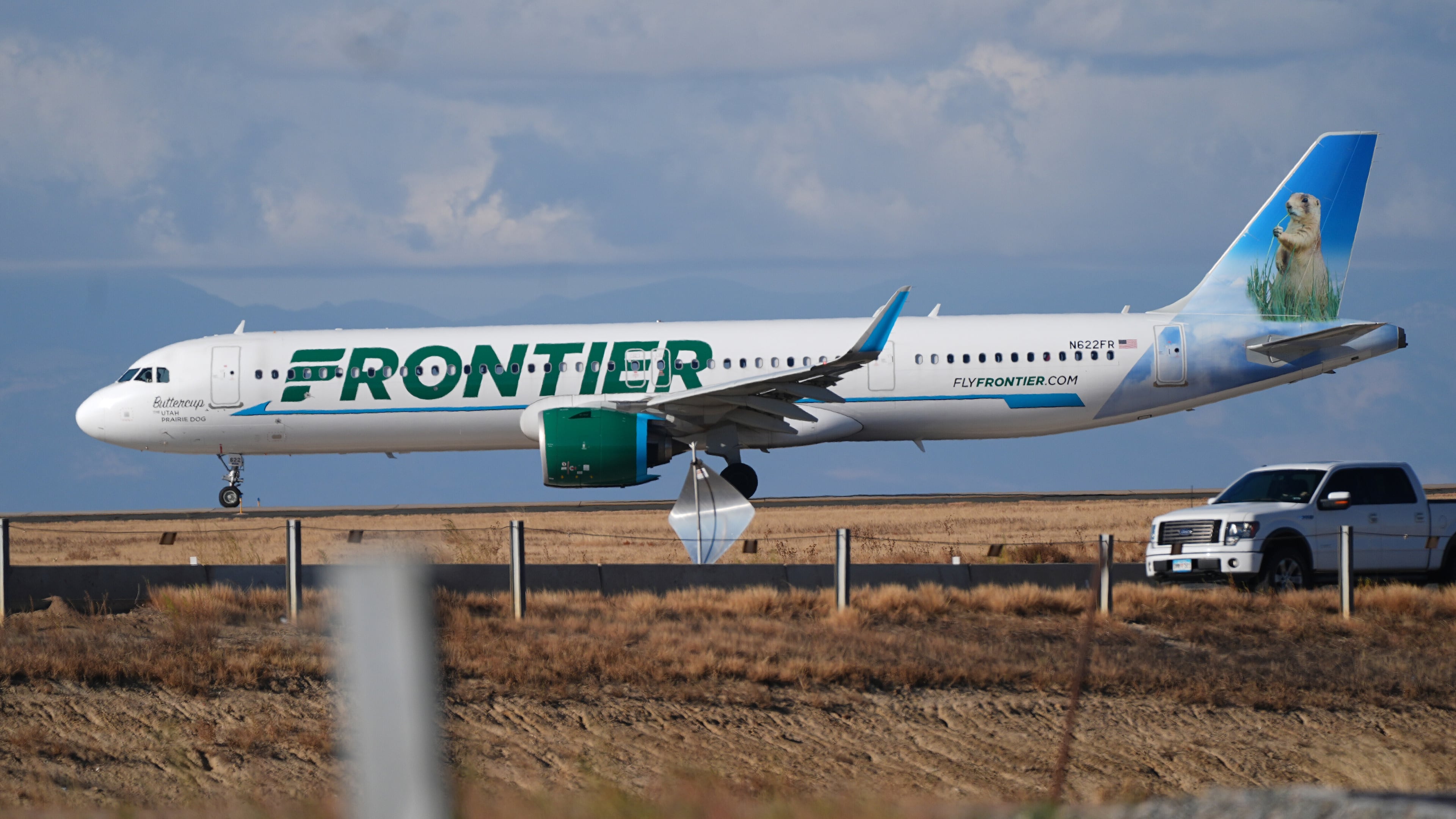 FILE - A Frontier Airlines jetliner taxis down a runway for take off from Denver International airport on Nov. 25, 2025, in Denver. (AP Photo/David Zalubowski, File)