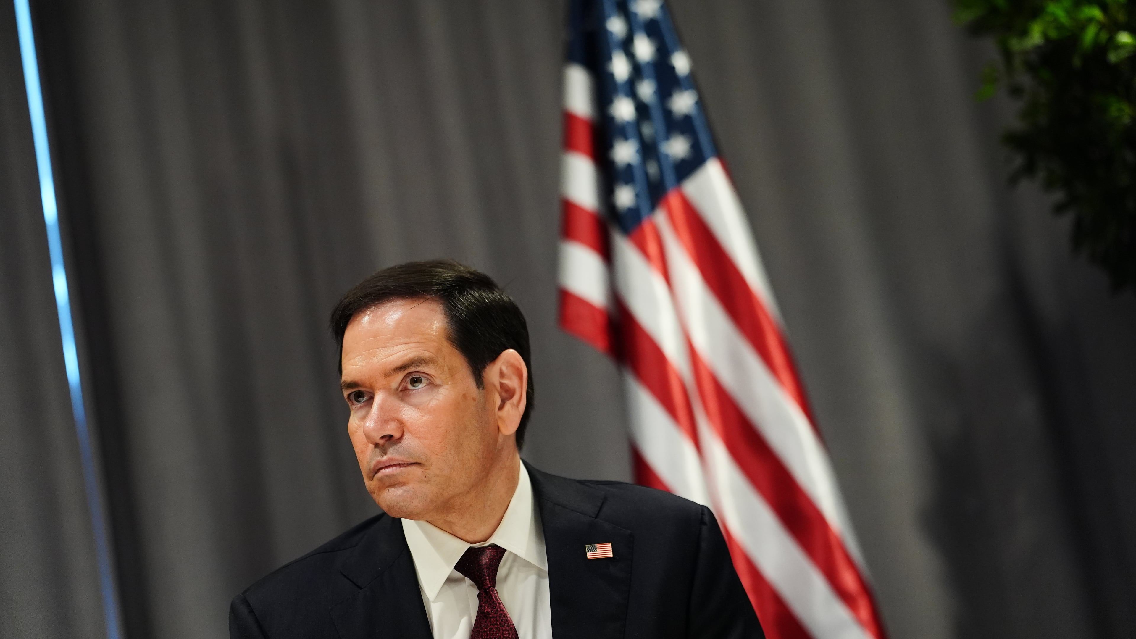 United States Secretary of State Marco Rubio during a signing ceremony on the sidelines of a meeting of NATO foreign ministers in Helsingborg, Sweden, Friday, May 22, 2026. (AP Photo/Julia Demaree Nikhinson, Pool)