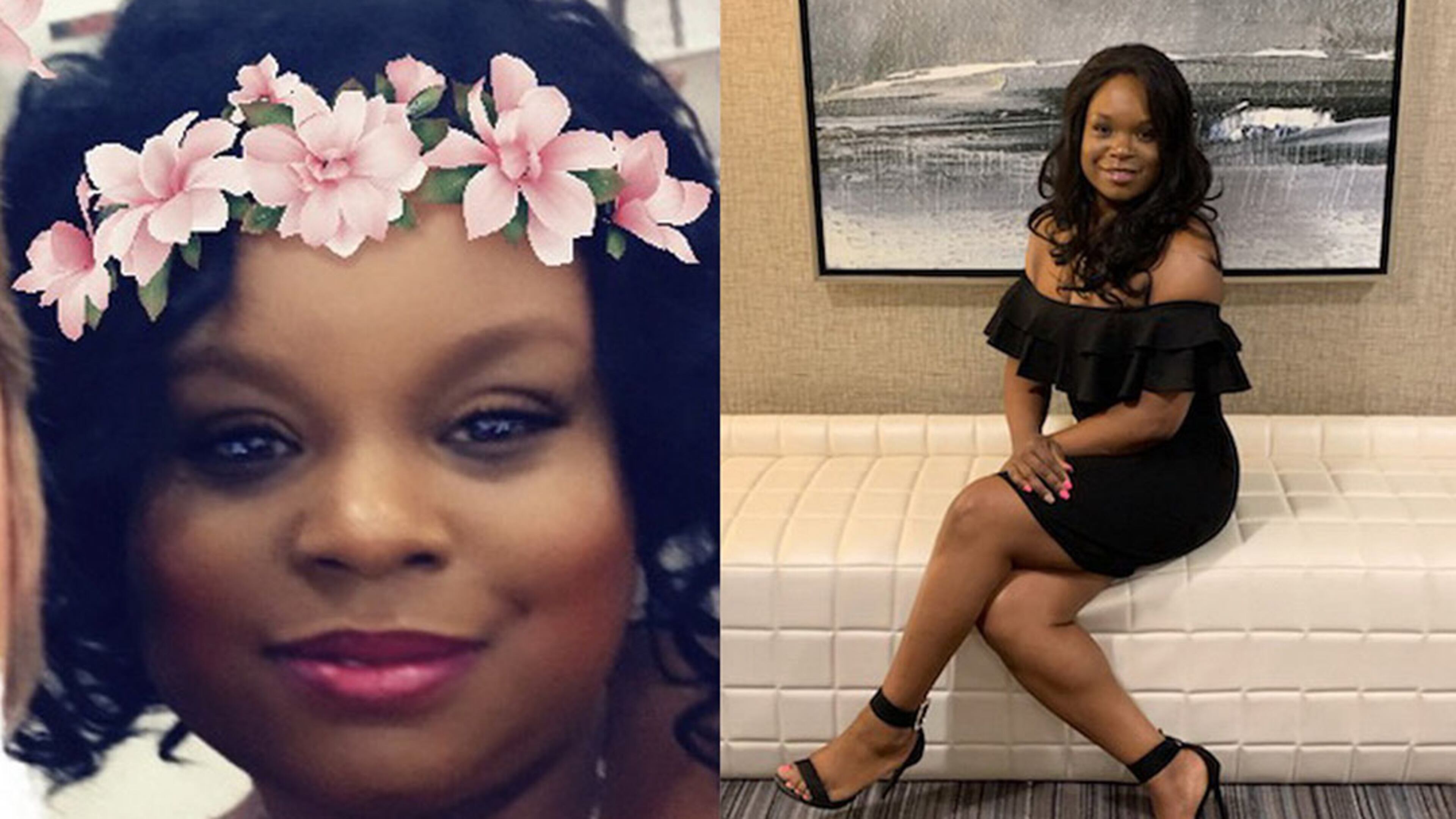 In the photo on the left, taken in 2017, Marissa Goss weighed 199 pounds. In the photo on the right, taken last month, she weighed 149 pounds. (Contributed by Marissa Goss)