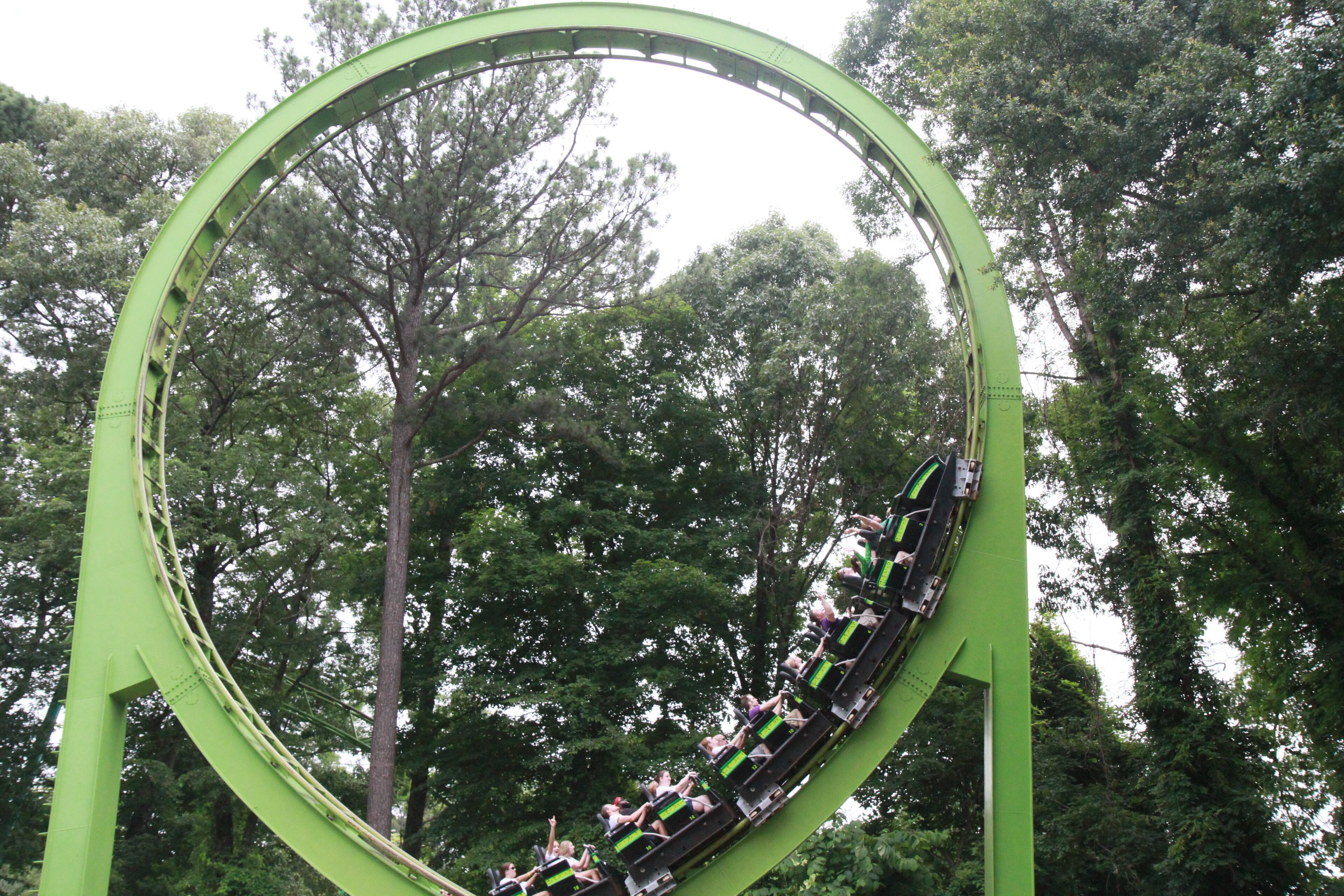 The Coasterthon was a fundraiser for cardiac programs at Children's Healthcare of Atlanta. Each rider committed to raise at least $150 to earn a seat. Three riders collected about $2,000 each in donations.