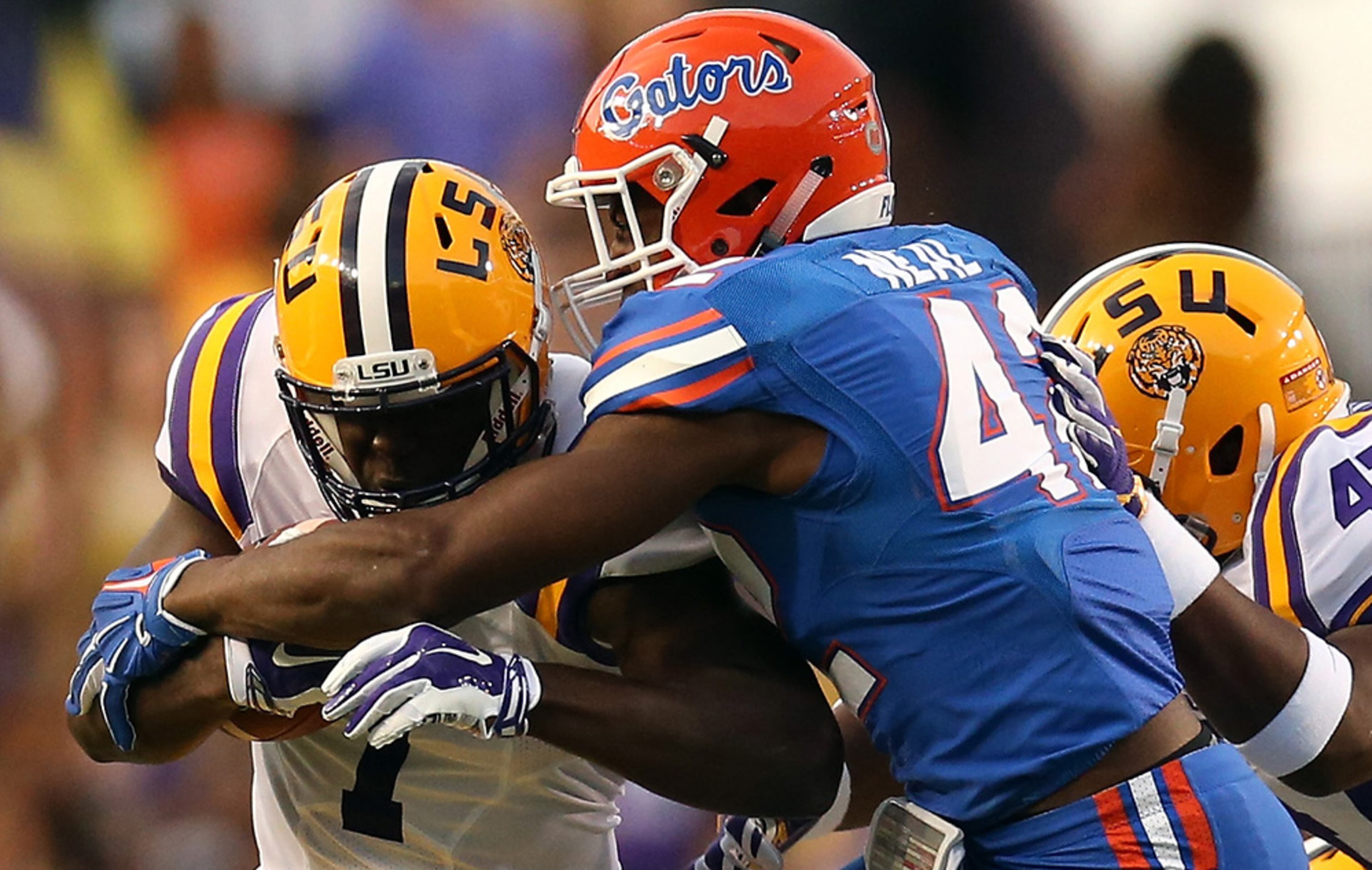 Keanu Neal was partially recruited by Falcons coach Dan Quinn before he left Florida to return to Seattle as the Seahawks' defensive coordinator. Neal played special teams for the Gators as a freshmen in 2013.