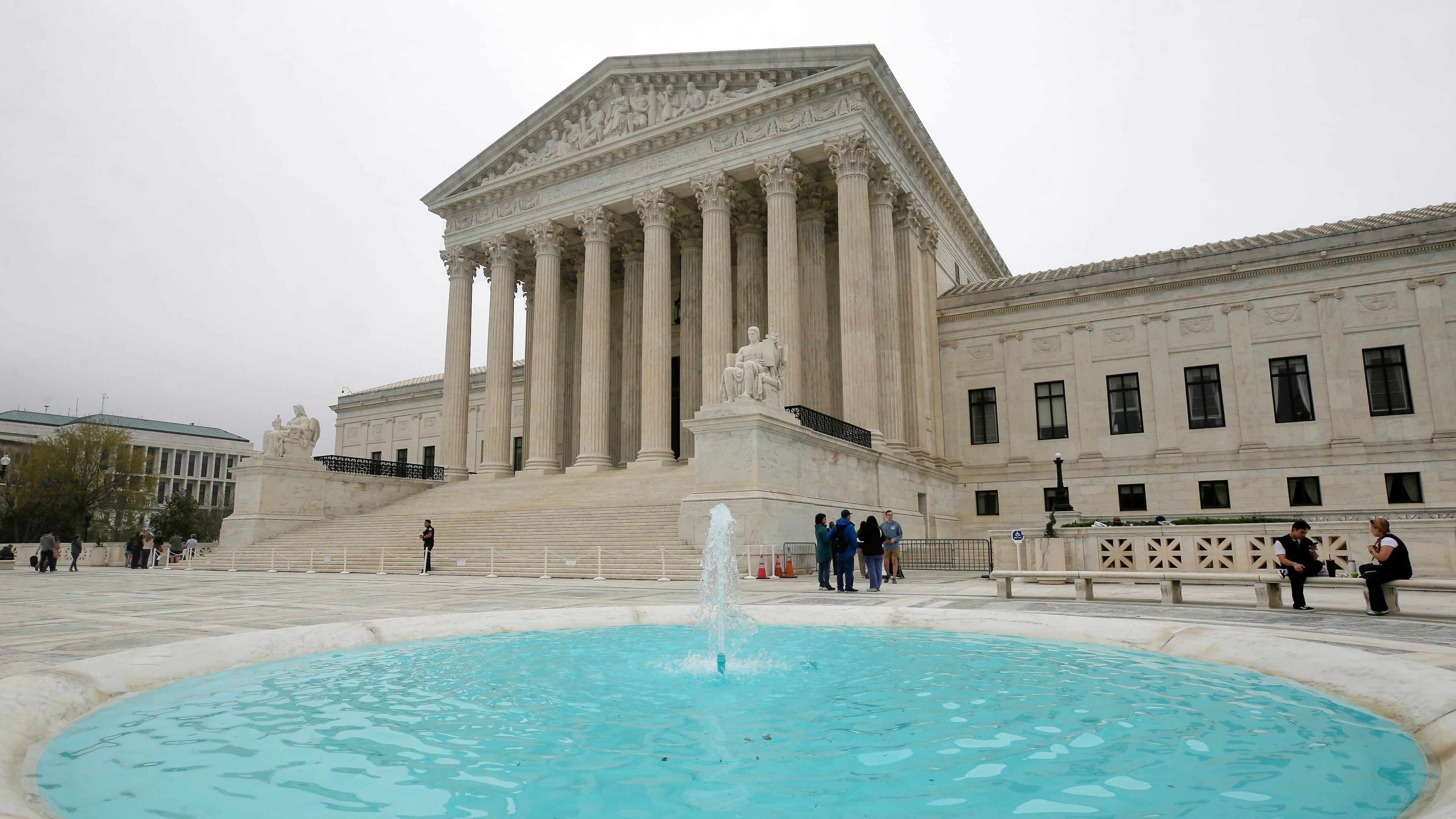 The U.S. Supreme Court is seen in Washington, Friday, April 3, 2026. (AP Photo/Rahmat Gul)