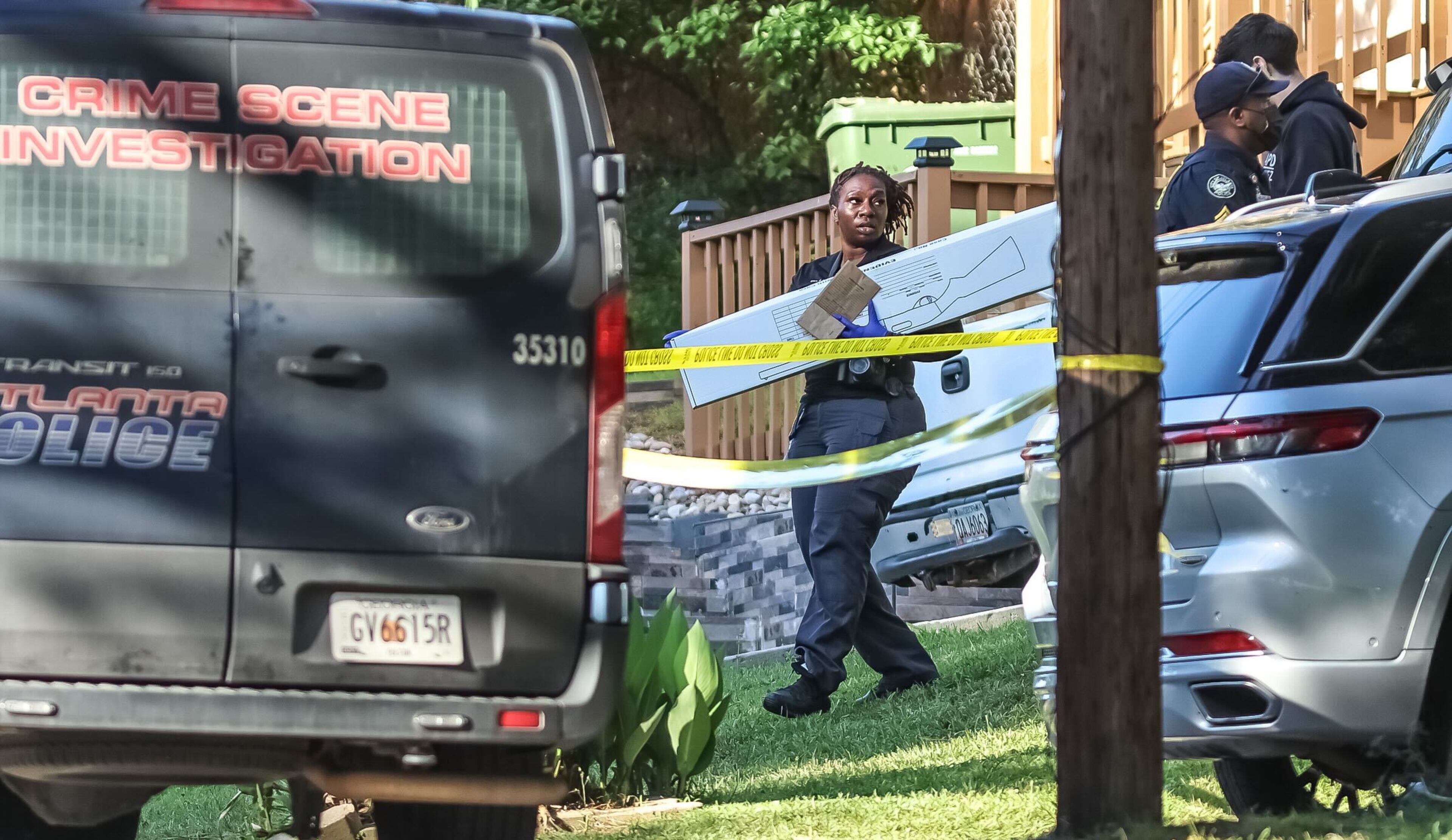 Police are investigating a shooting Thursday morning on Camrose Way in northwest Atlanta.