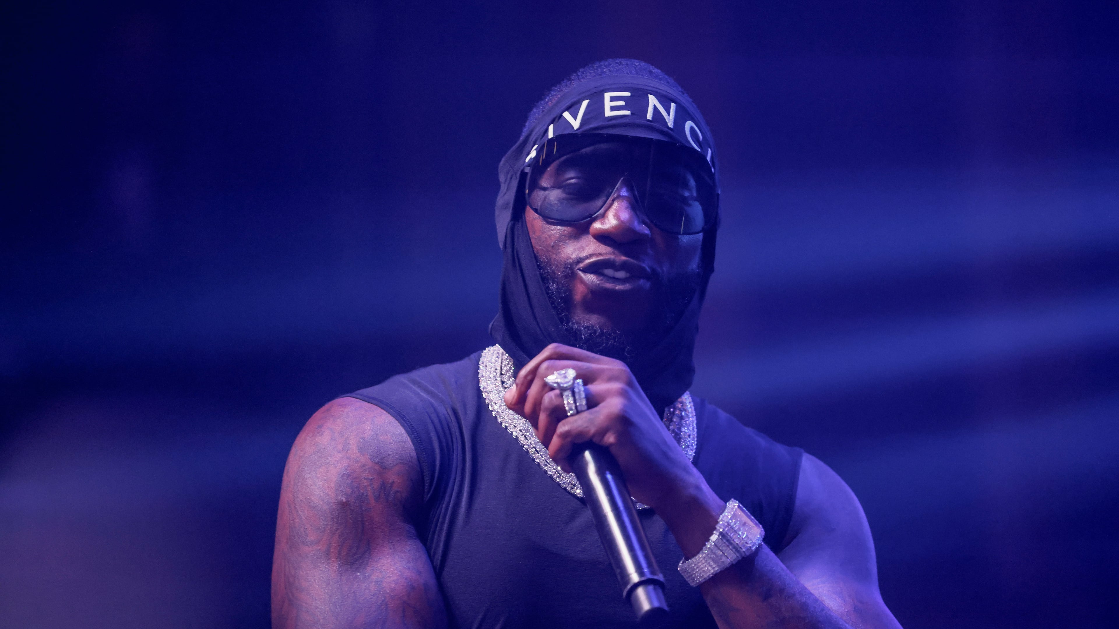 Rapper and record executive Gucci Mane performs in front of an energetic crowd on the same day he released his new album "Breath Fresh Air" at The Tabernacle on Tuesday, October 17, 2023, in Atlanta.
Miguel Martinez /miguel.martinezjimenez@ajc.com