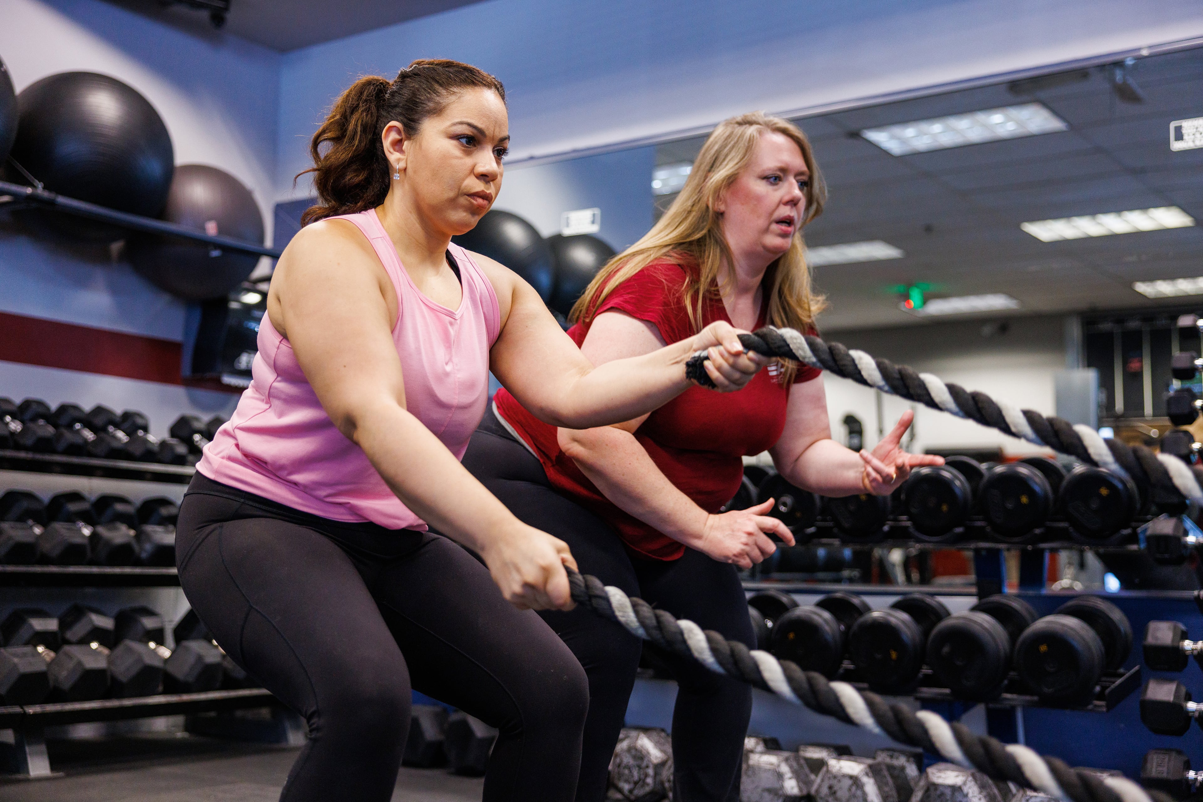 Fitness routines that prioritize strength and consistency can help women adapt to changes that come with midlife. (Dave Cooper/The New York Times 2022)