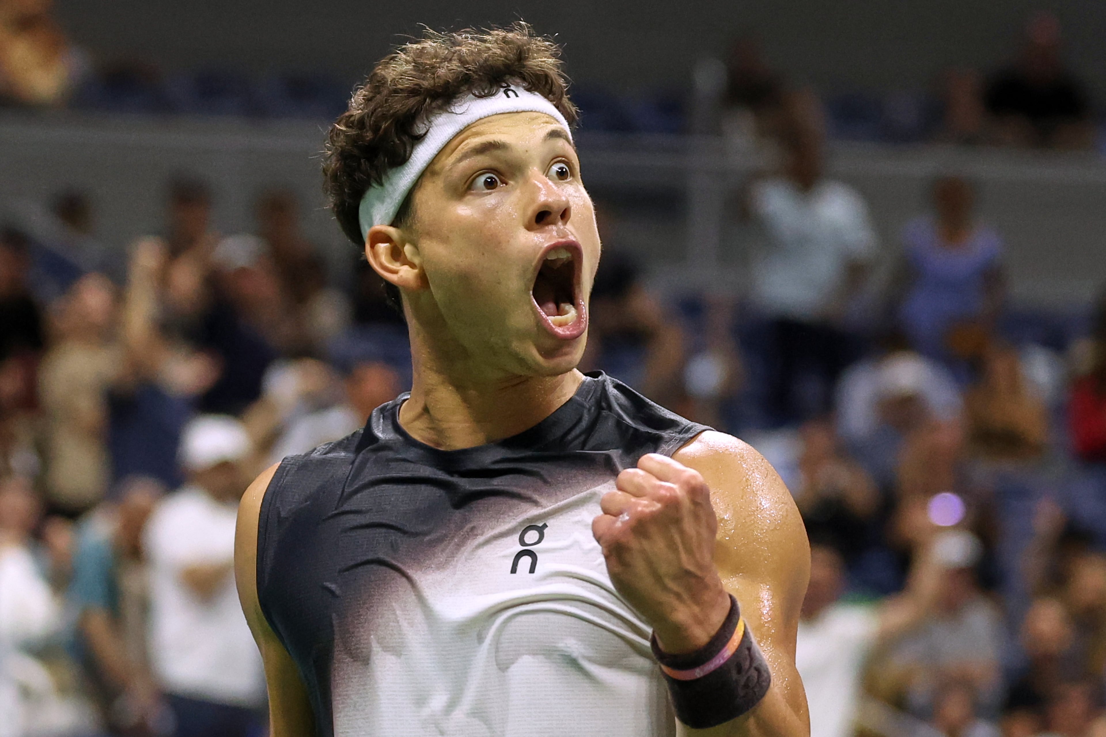 Ben Shelton, stoked. (Heather Khalifa/AP)