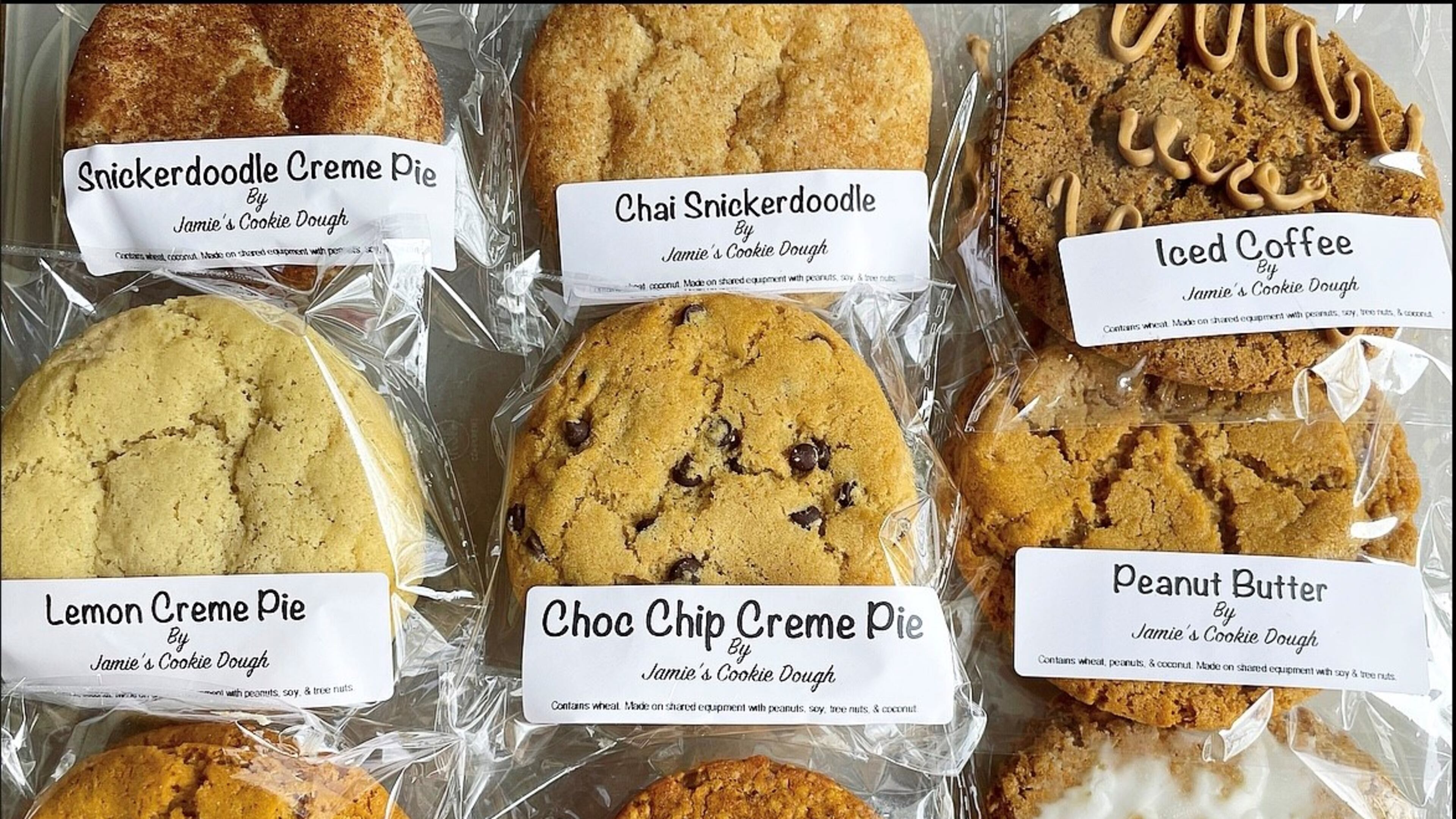 Packages of vegan cookies. (Courtesy of Jamie Dennis)