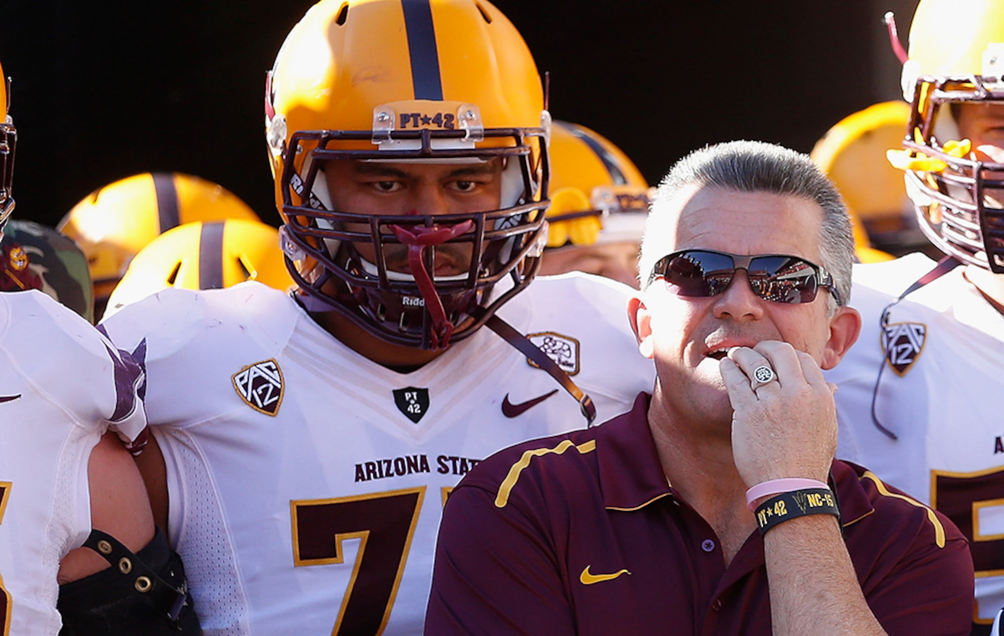 Under head coach Todd Graham, Arizona State went 10-3, (6-3 in Pac-12) last season. The Sun Devils open the season against Texas A&M in Houston and finish out with a five-week stretch against Oregon, Washington State, Washington, Arizona and Cal. Arizona hold 40/1 odds to win a national championship.