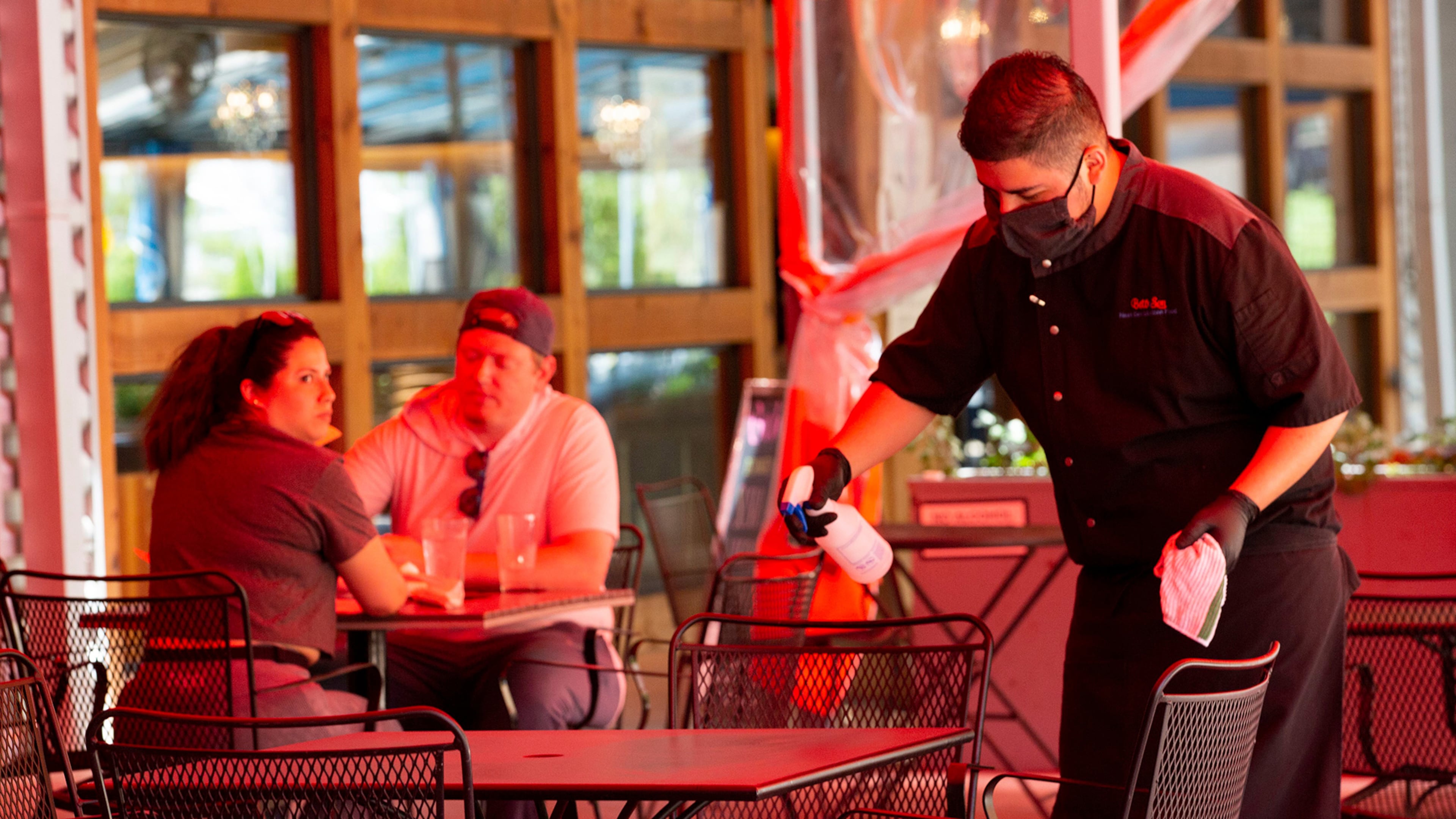 While hospitality was hit very hard by pandemic-triggered shutdowns and changes in consumer behavior, the sector has been rapidly adding jobs. In Georgia last month, the sector was among those leading the hiring. (Juan Figueroa/The Dallas Morning News/TNS)