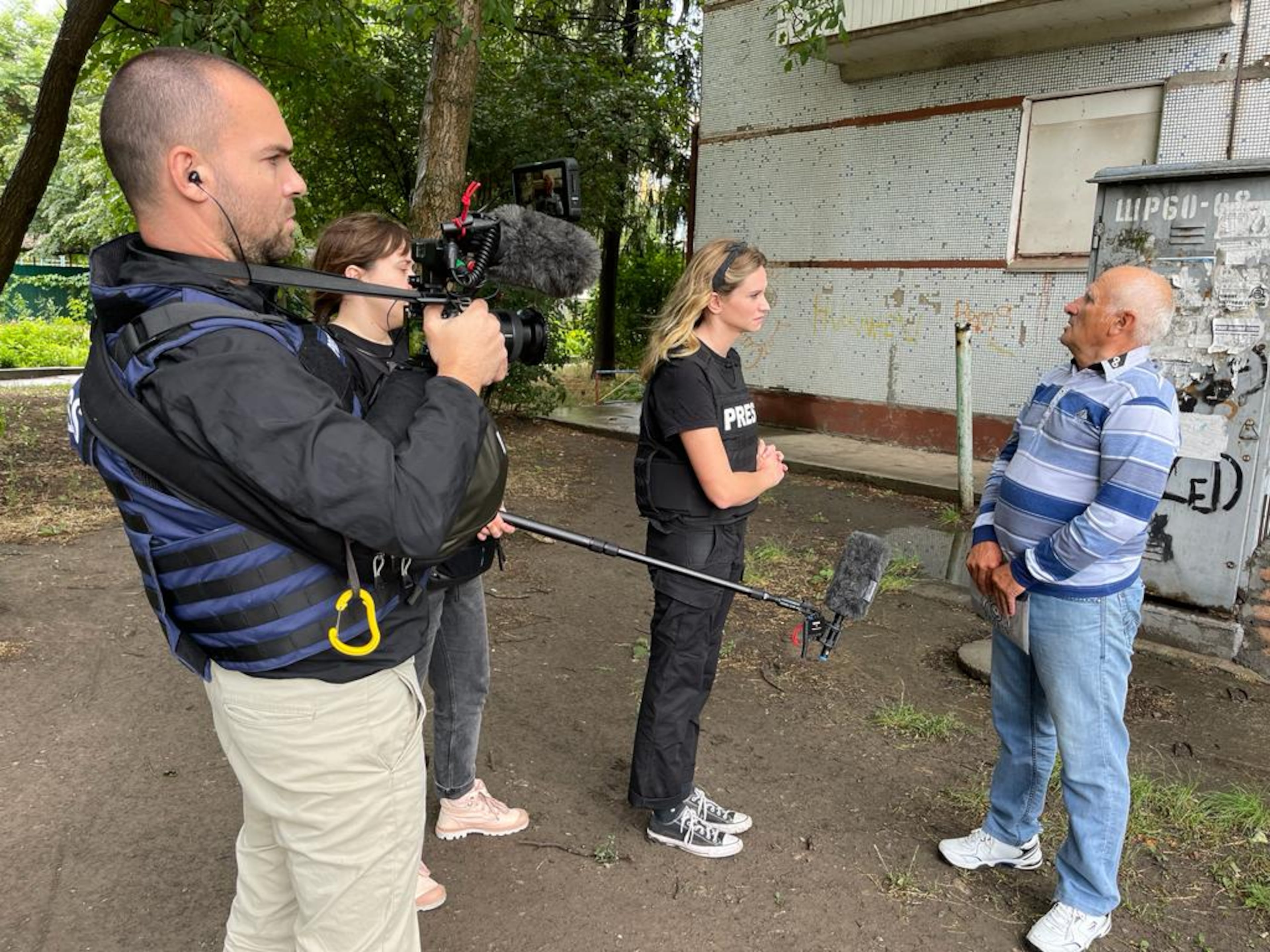 Ellison Barber of NBC News while she was in the Ukraine. NBC NEWS