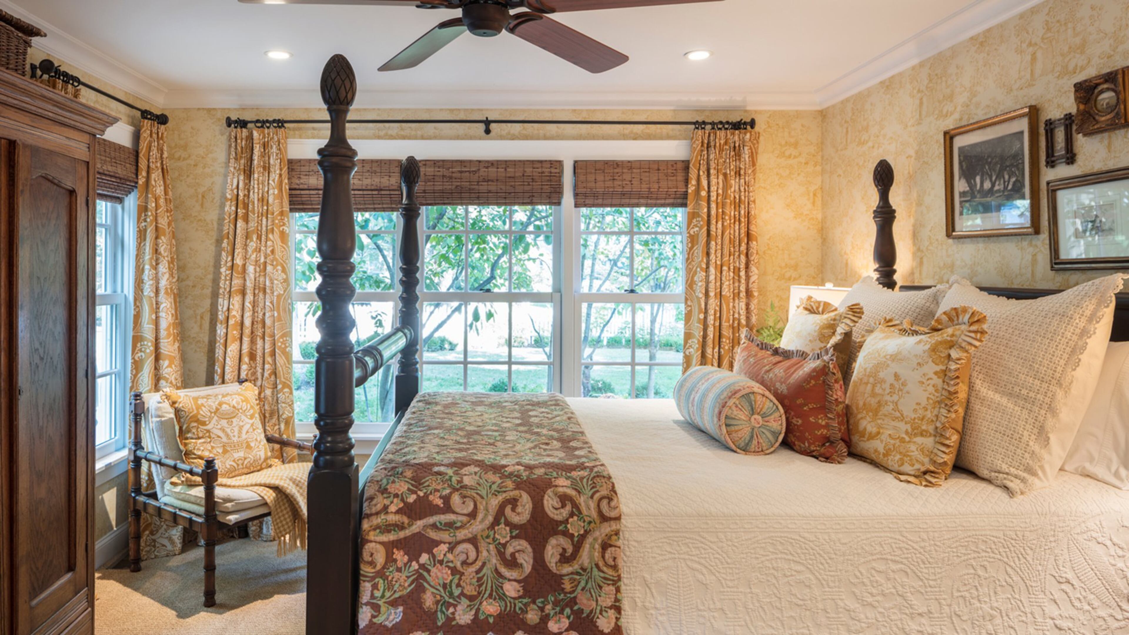 A great way to get an evolved look in a hurry is to use a wide array of wood finishes and styles. (Bob Greenspan/TNS)