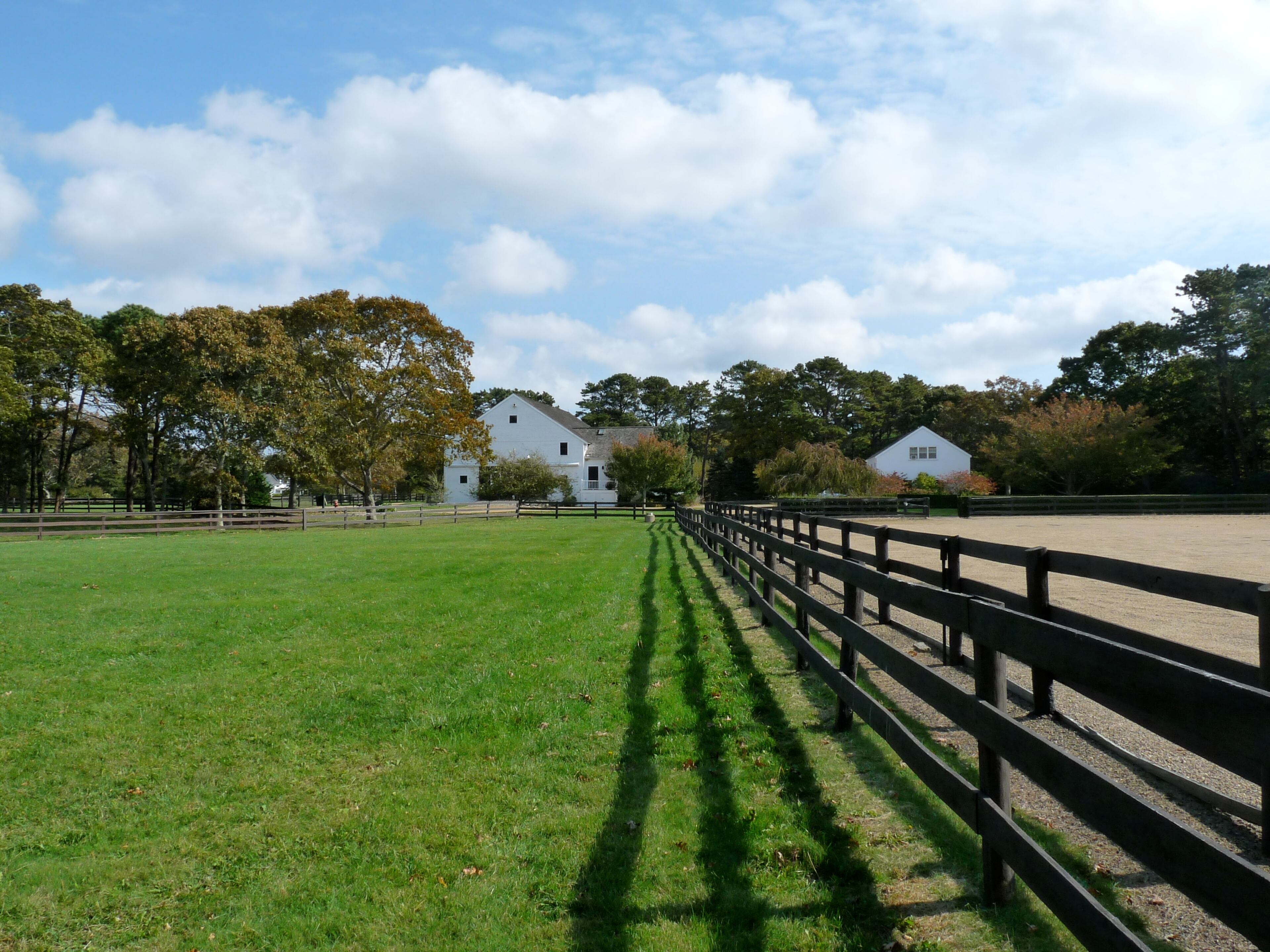 President Barack Obama and his family stayed at Blue Heron Farm in Martha's Vineyard in the summers of 2009-2011. The 28-acre property includes a main house, a smaller house where Secret Service personnel stayed, beach access, a water-view pool and hot tub, a mini-golf course, and tennis and basketball courts. For more information about the home, visit https://www.toptenrealestatedeals.com/homes/weekly-ten-best-home-deals/2013/8-7-2013/.