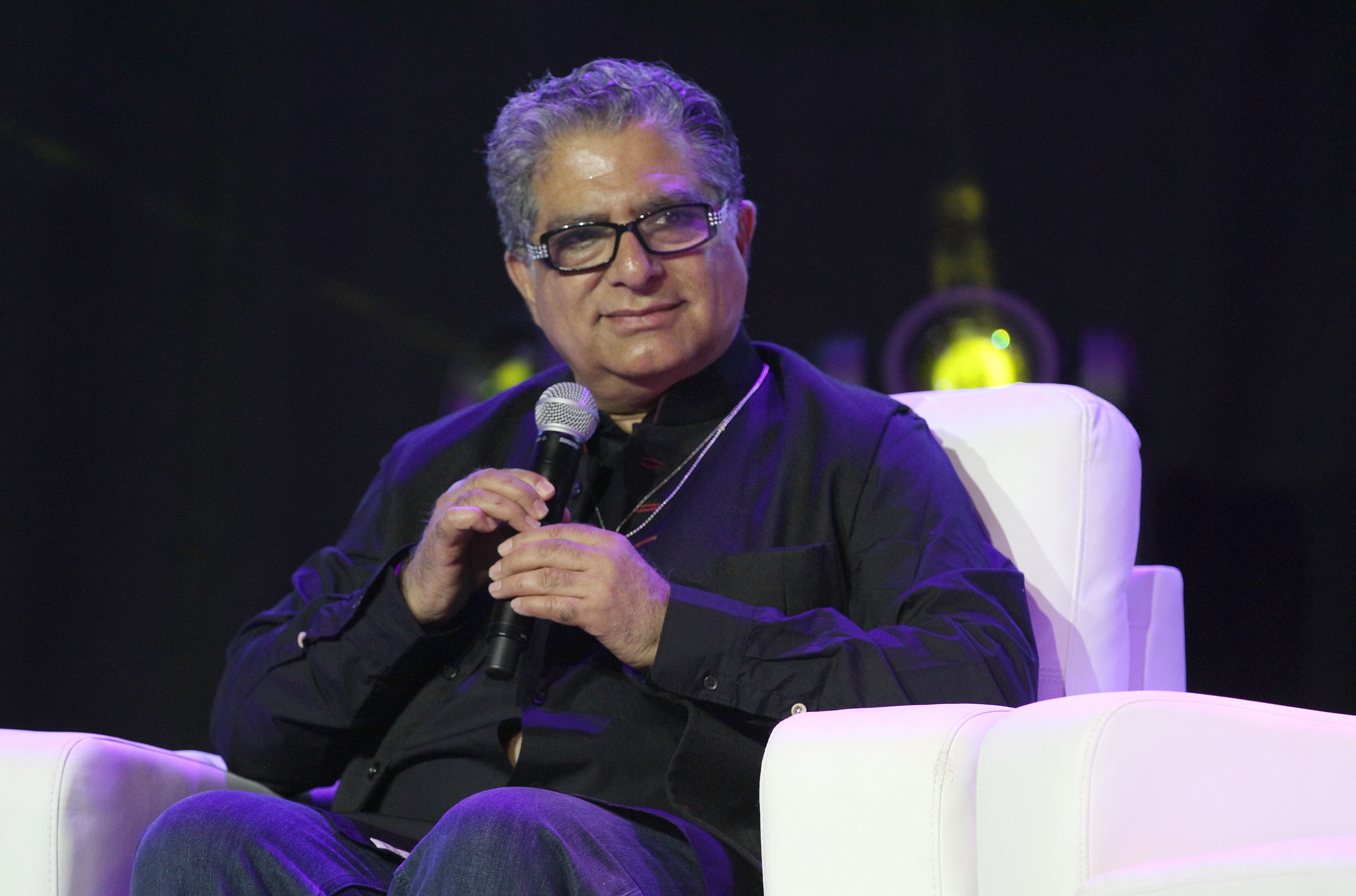 Deepak Chopra appears during the 2015 Essence Music Festival at Ernest N. Morial Convention Center on Saturday, July 4 2015 in New Orleans, La. (Photo by Donald Traill/Invision/AP)