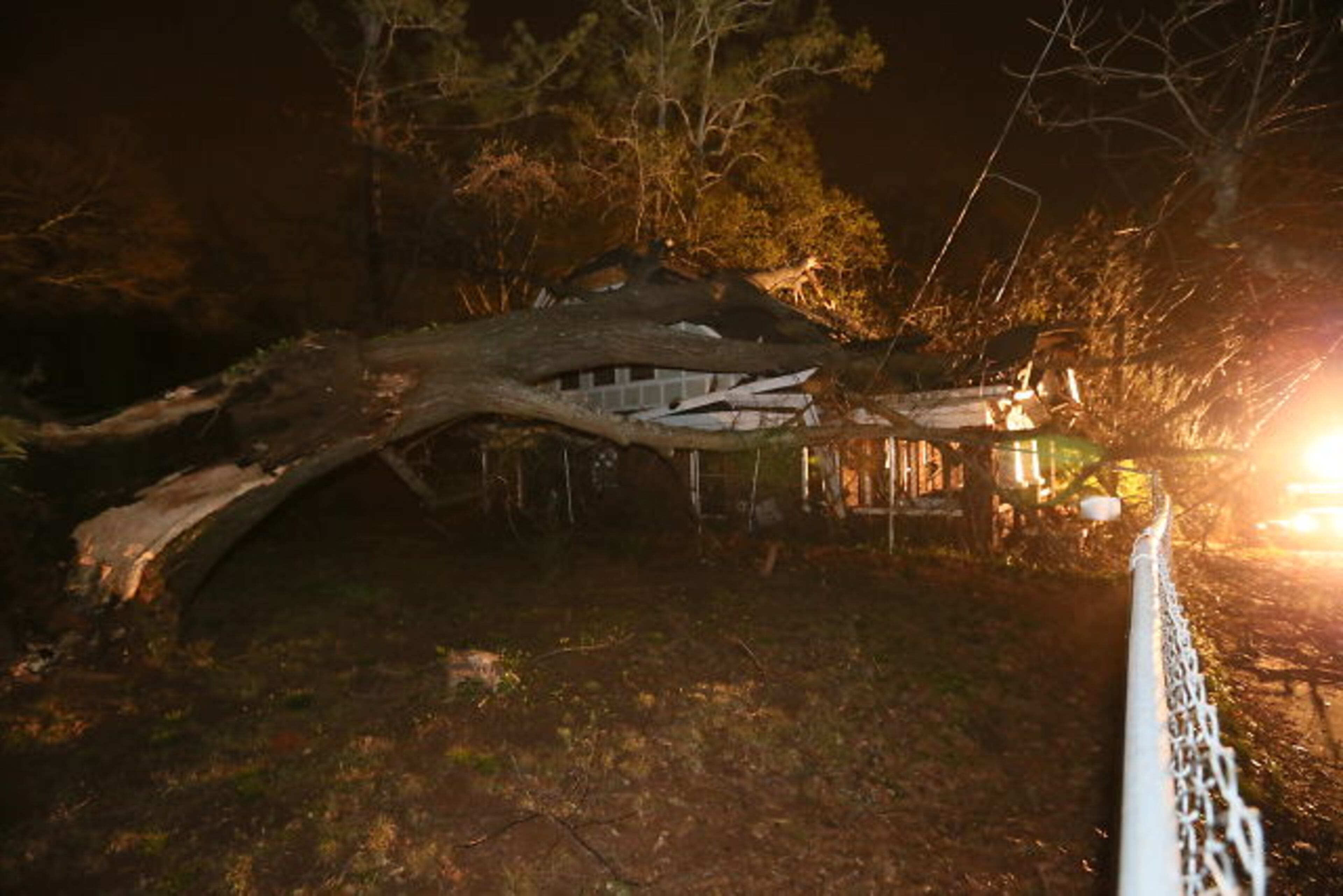 There were no injuries to the house's residents or their pets.