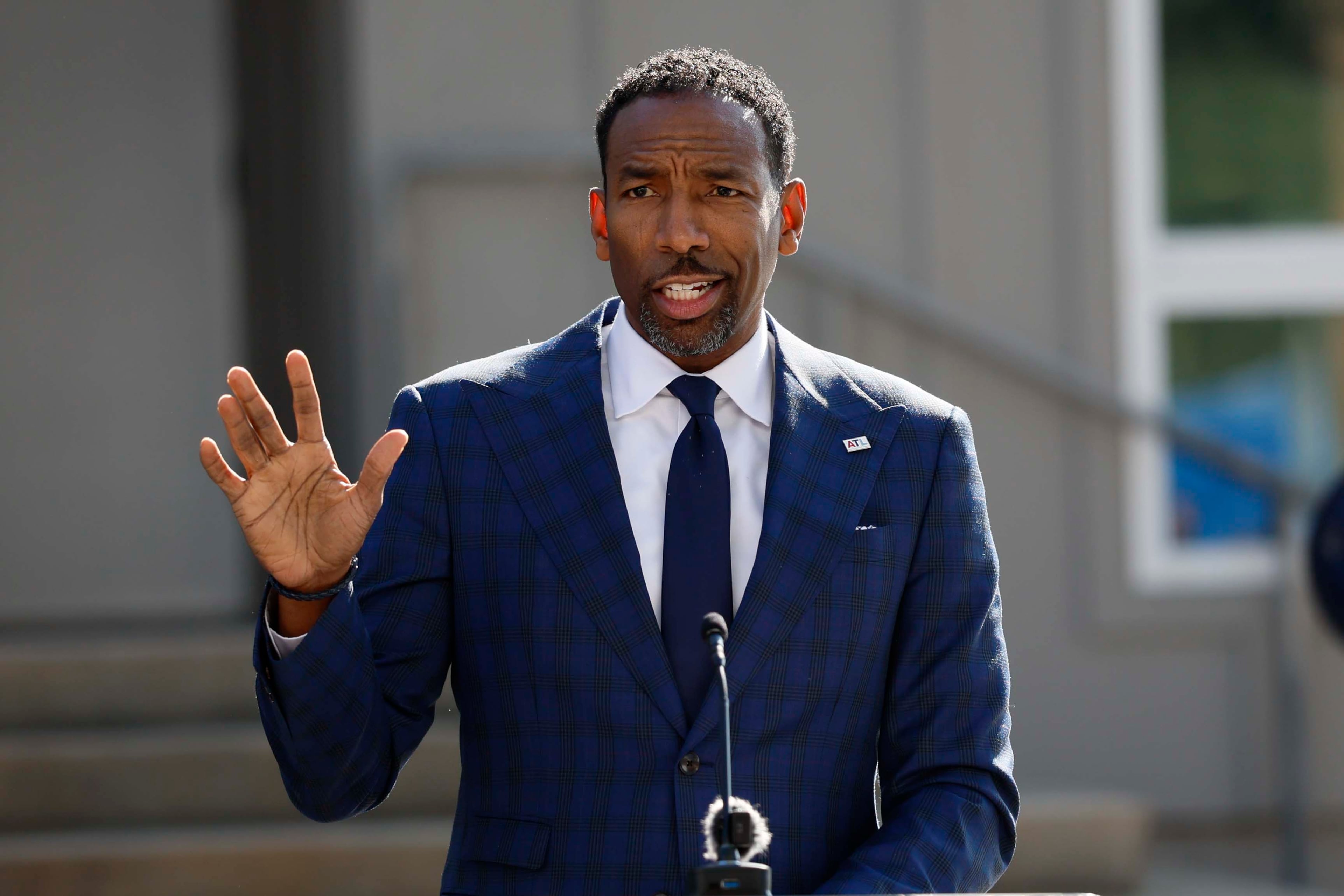 Atlanta Mayor Andre Dickens on Wednesday, Dec. 3, 2025. (Miguel Martinez/AJC)