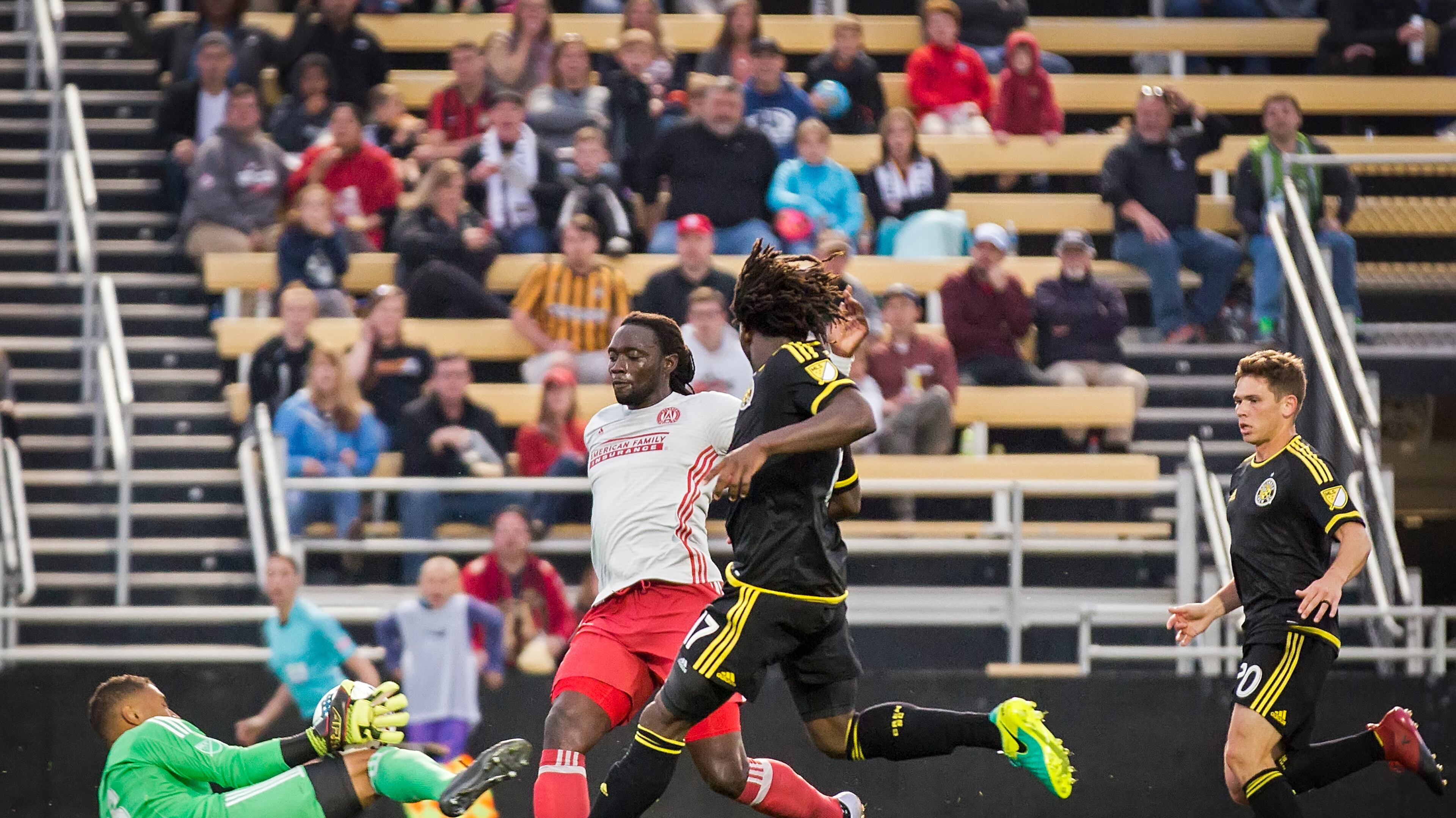 Atlanta United’s Kenwyne Jones is shown in this file photo. (Photo by Alex Holt)