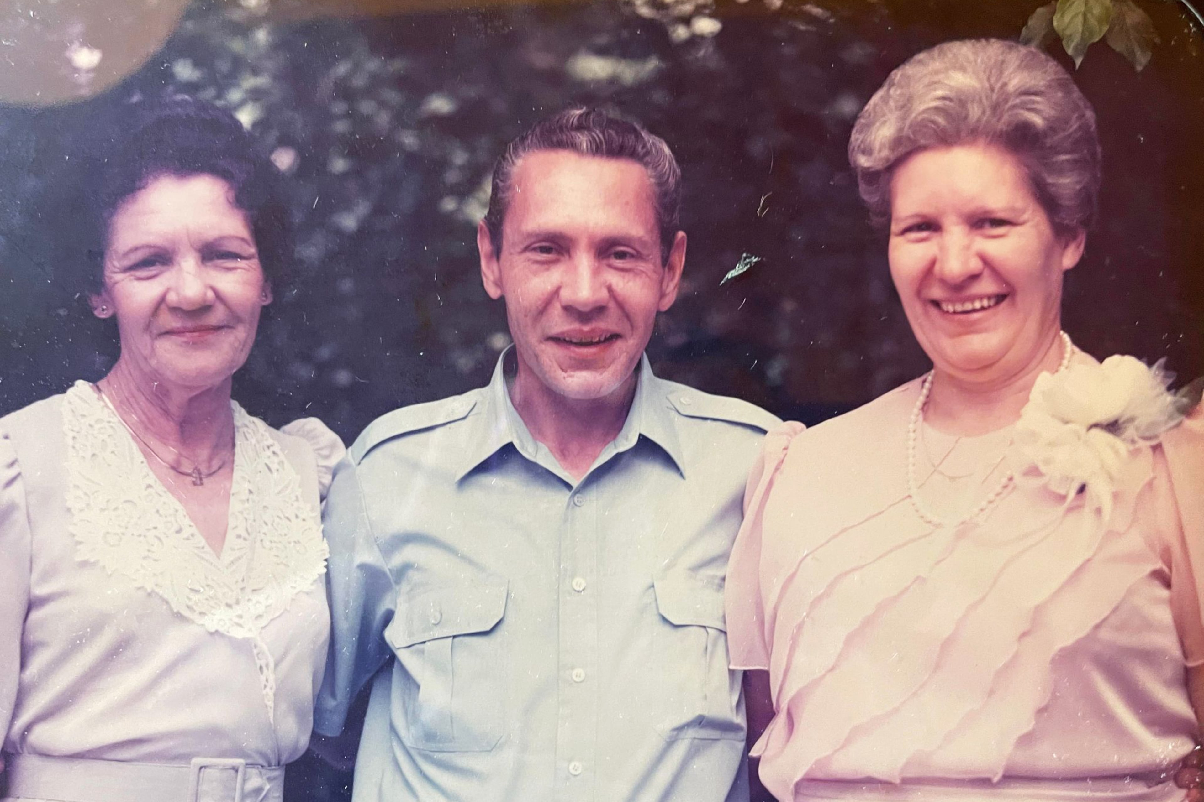 Herman Wilder with his sisters Clara Odom (left) and Rene Wright in an undated family photo. He was brutally killed in 2001, in a mystery that took 24 years to solve. (Courtesy)