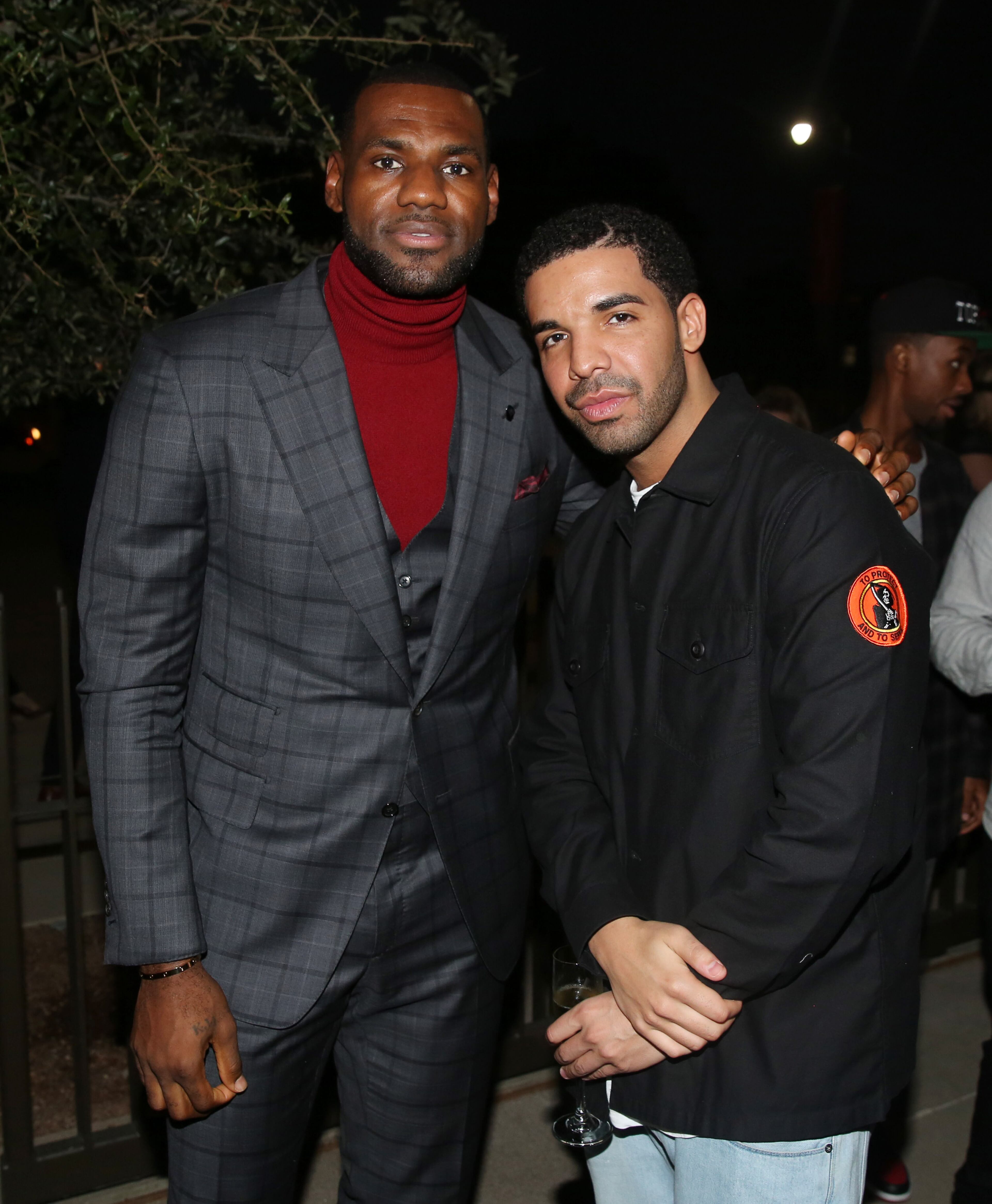 LeBron James, left, and Drake pose together at the premiere of the STARZ original series "Survivor's Remorse" on Tuesday, Sept. 23, 2014 in Los Angeles. "Survivor's Remorse" premieres Saturday, Oct. 4 exclusively on STARZ . (Photo by Matt Sayles/Invision for STARZ EntertainmentAP Images)