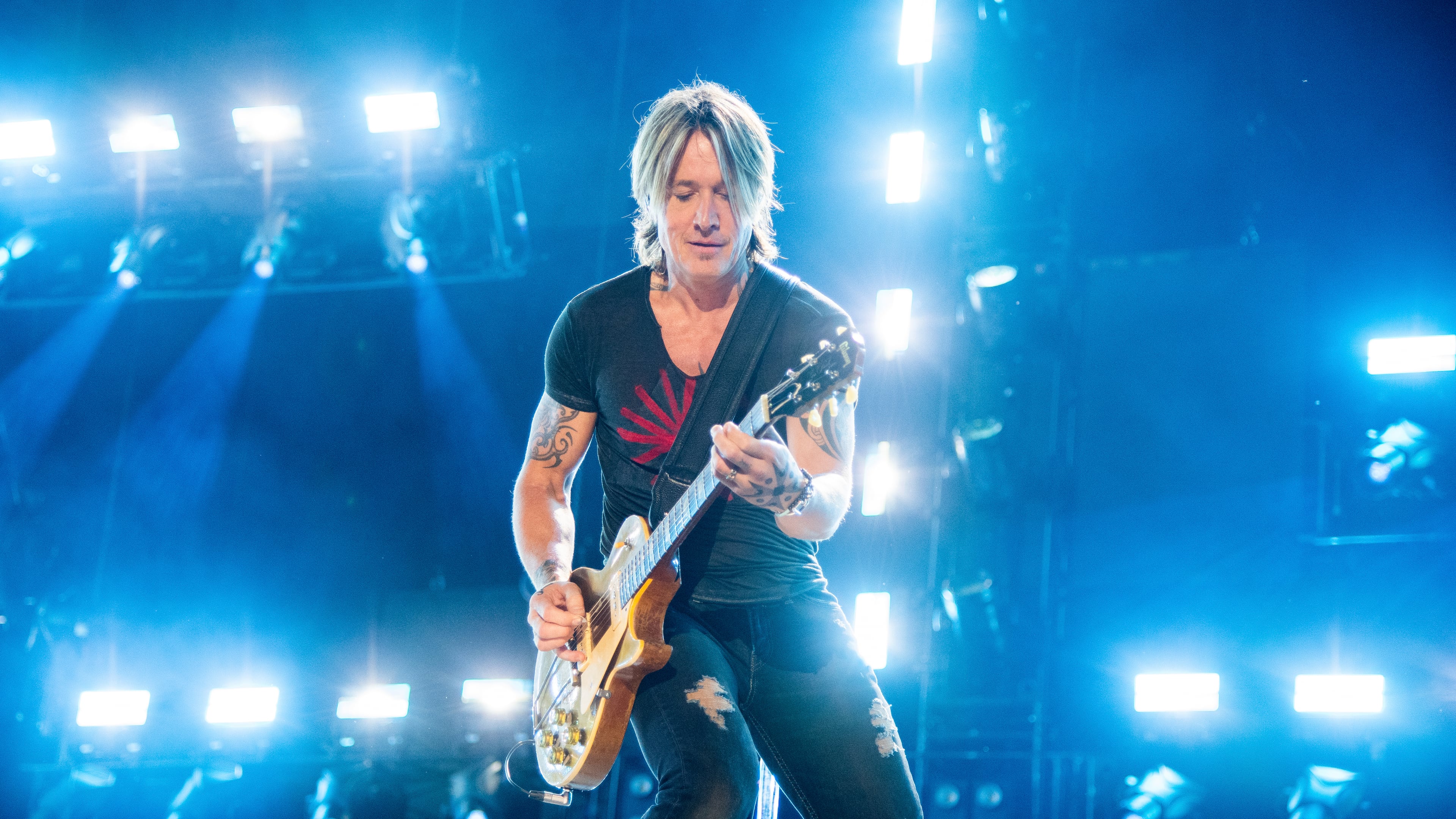 Keith Urban plays Ameris Bank Amphitheatre in Alpharetta on Friday, May 23. (Amy Harris/Invision/AP)