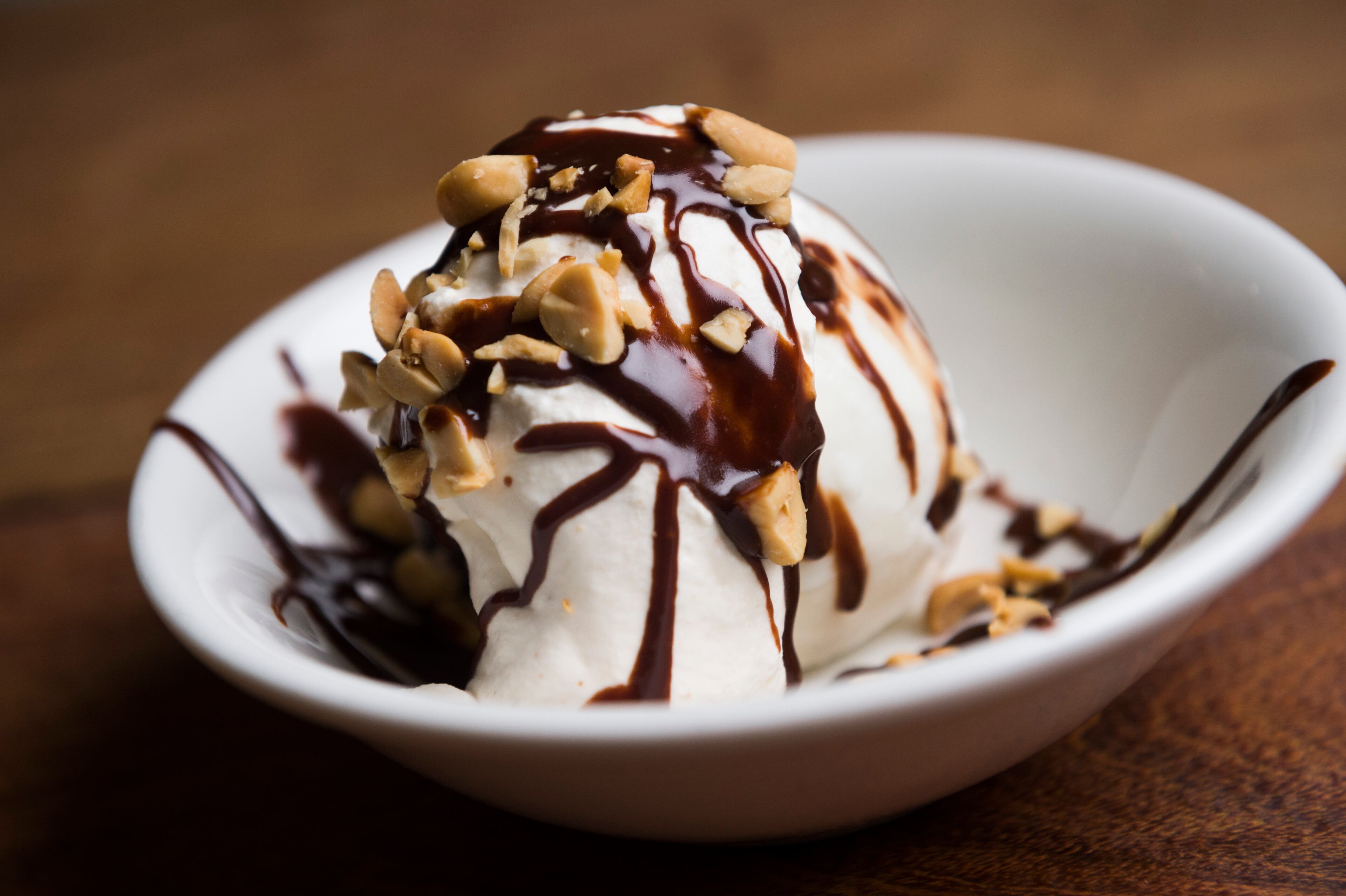 A buttermilk ice cream sundae with peanut butter, whipped cream and fudge, prepared by the chef Mashama Bailey at the Houseman restaurant in New York, April 20, 2016.