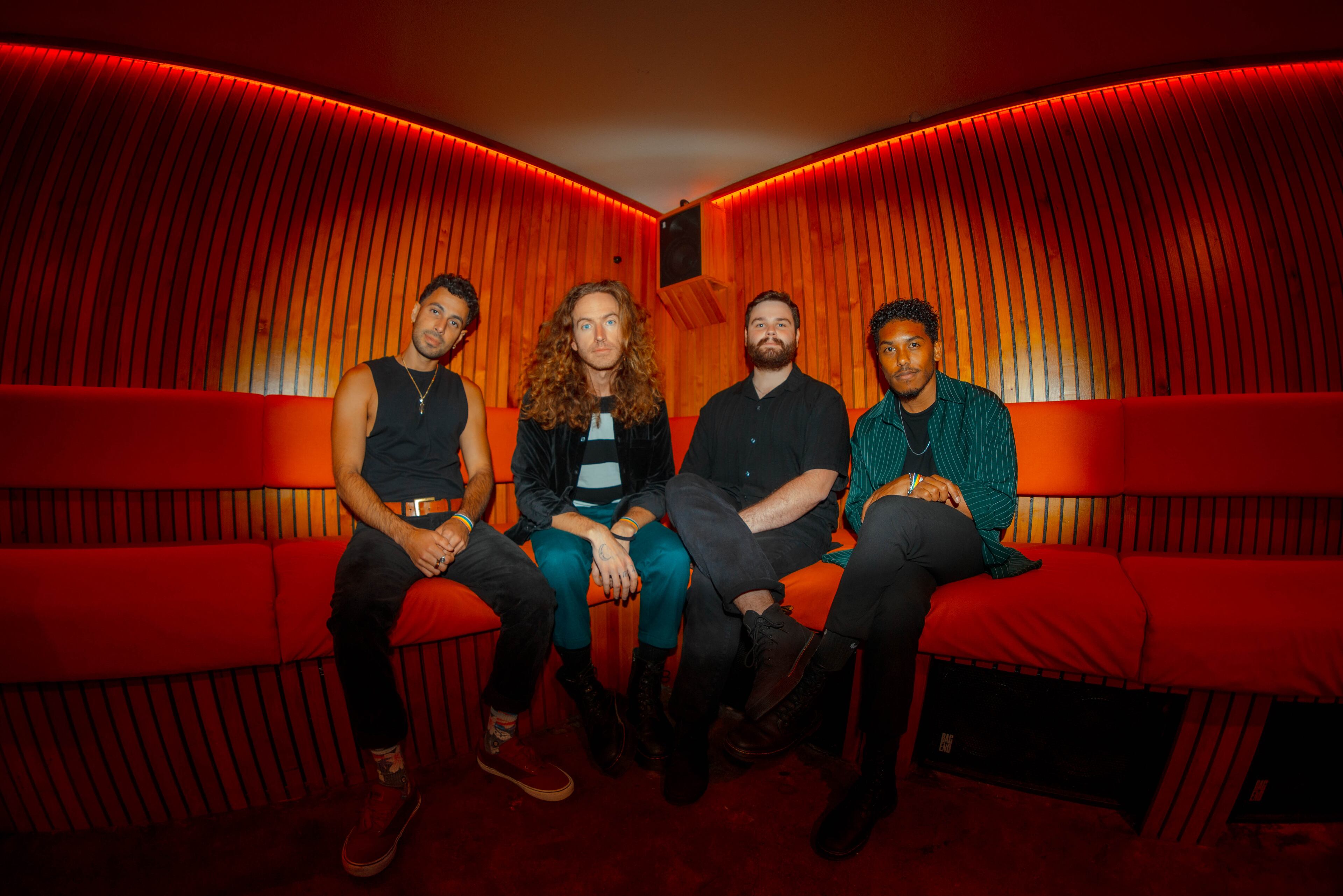 Improvisation-rooted Trash Panda will perform after the Aug. 7 Braves game and then on Aug. 9 at Terminal West. Max Zargon (from left), Patrick Taylor, Christian Pittman and Brandon Sandoval are members.
(Courtesy of Trash Panda / Bee Schreiner)