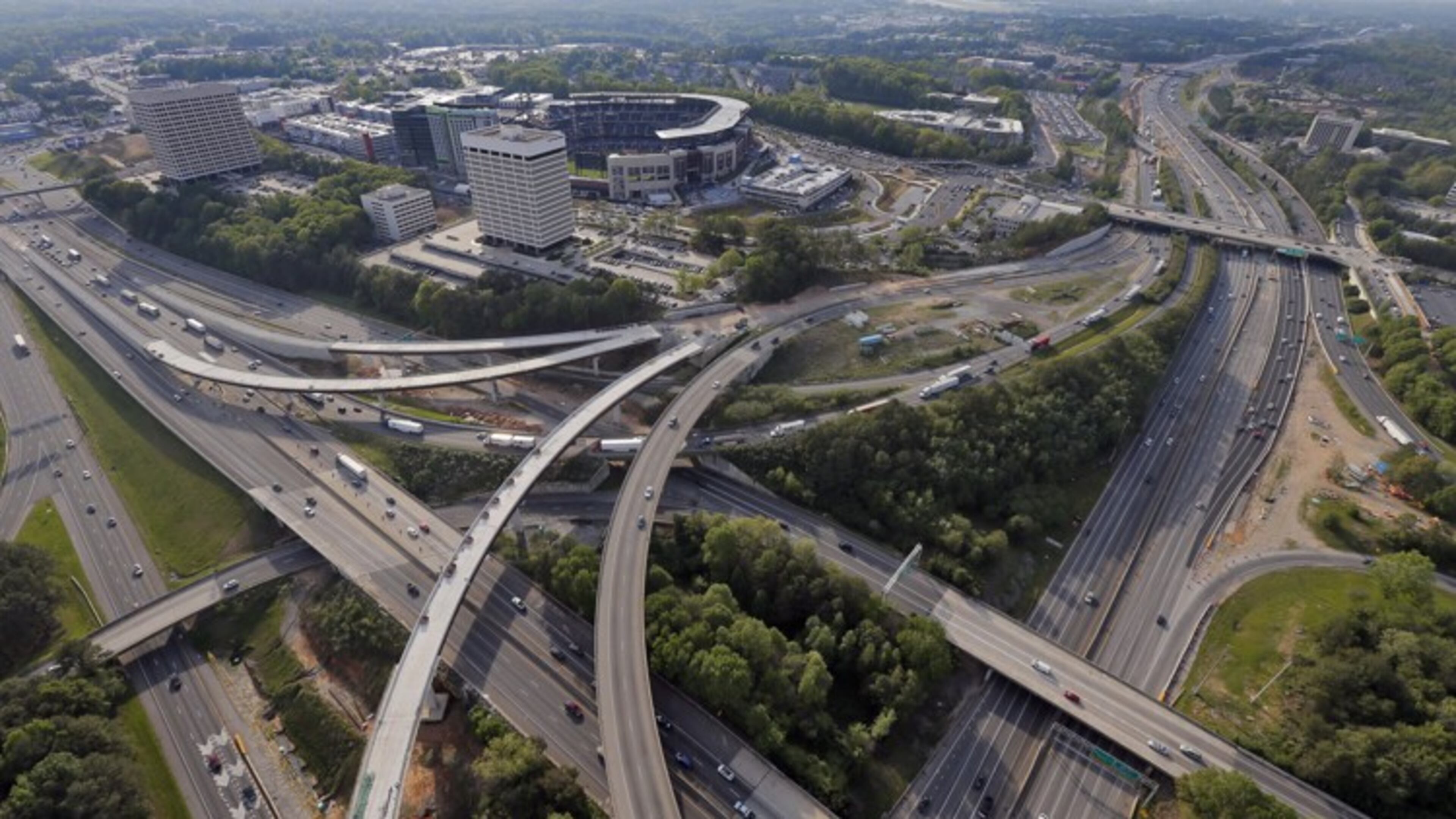 Traffic woes were minimal for the Braves’ season opener at the new SunTrust Park. AJC file