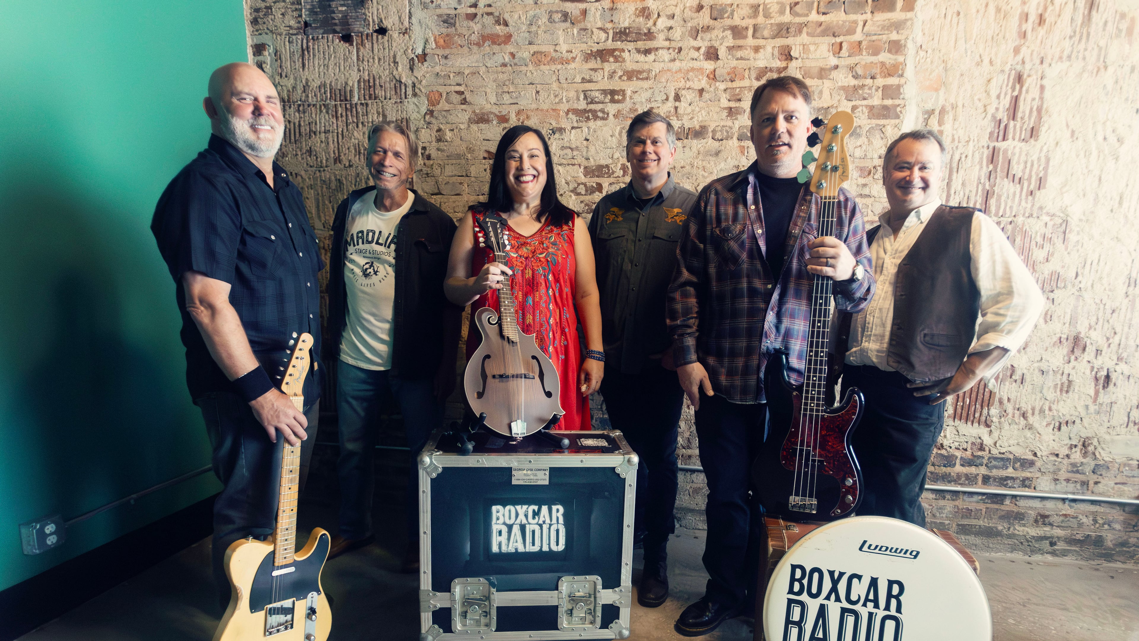 Boxcar Radio — from left, Mark Evers, Don Olsen, Beth Kelhoffer, Rodney Bond, Jeff Hall and Mark Abrahams — plays Eddie's Attic on Saturday. (Courtesy of Kelly Thompson Photography)