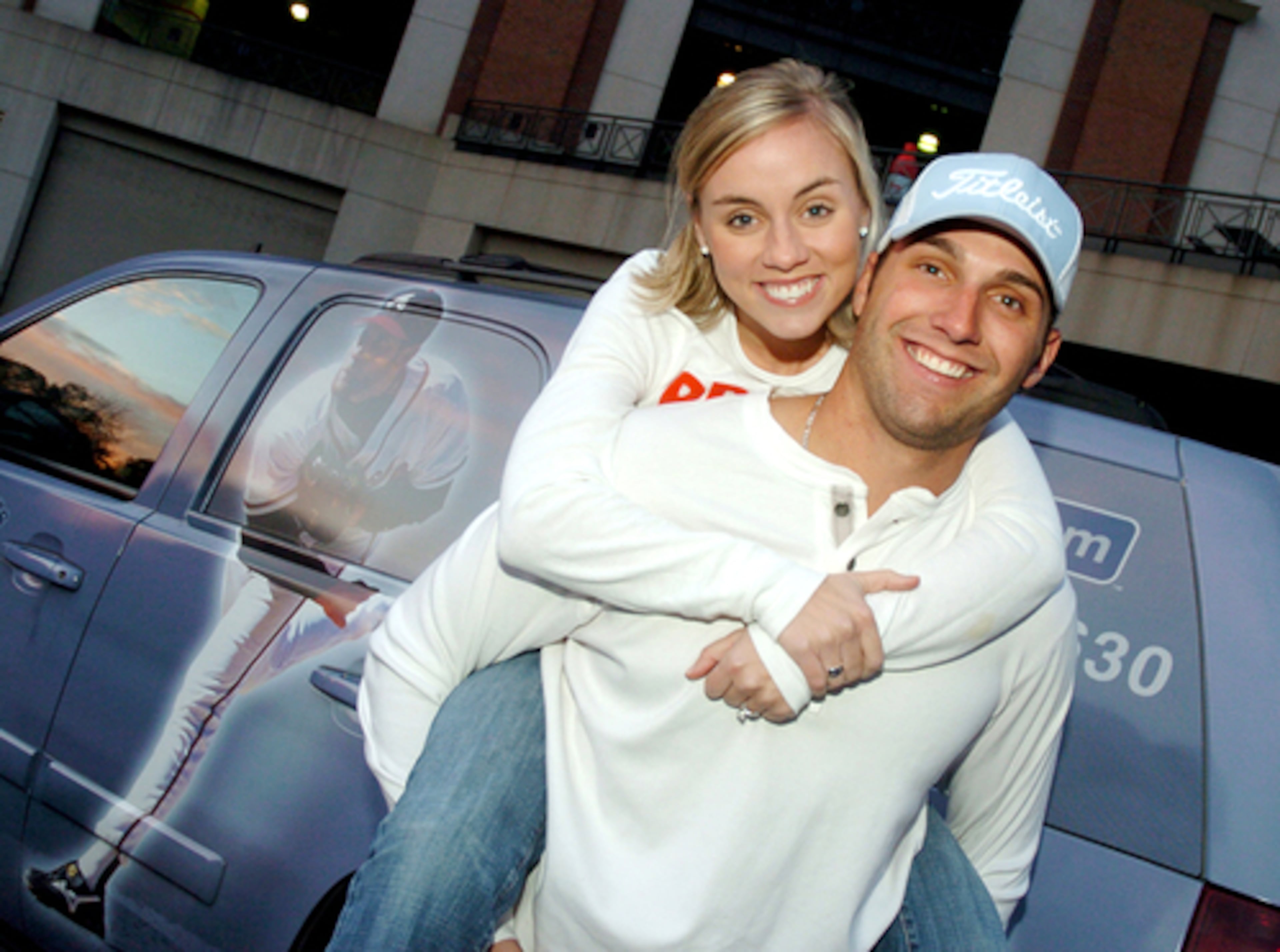 Braves outfielder Jeff Francoeur and fiancee Catie McCoy married Saturday night in a private ceremony. Among the 500 guests on hand: groomsmen Brian McCann and Clint Sammons, two of Francoeur's Braves teammates.