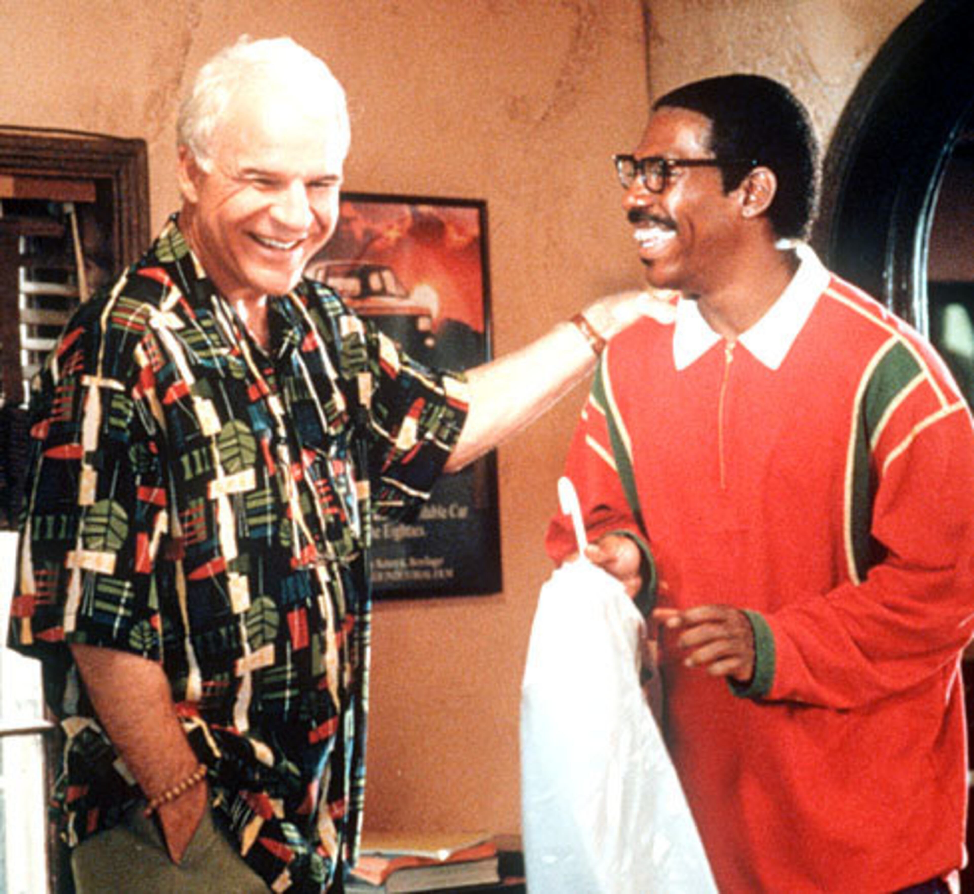 Steve Martin (left) and Eddie Murphy star in 'Bowfinger.'
