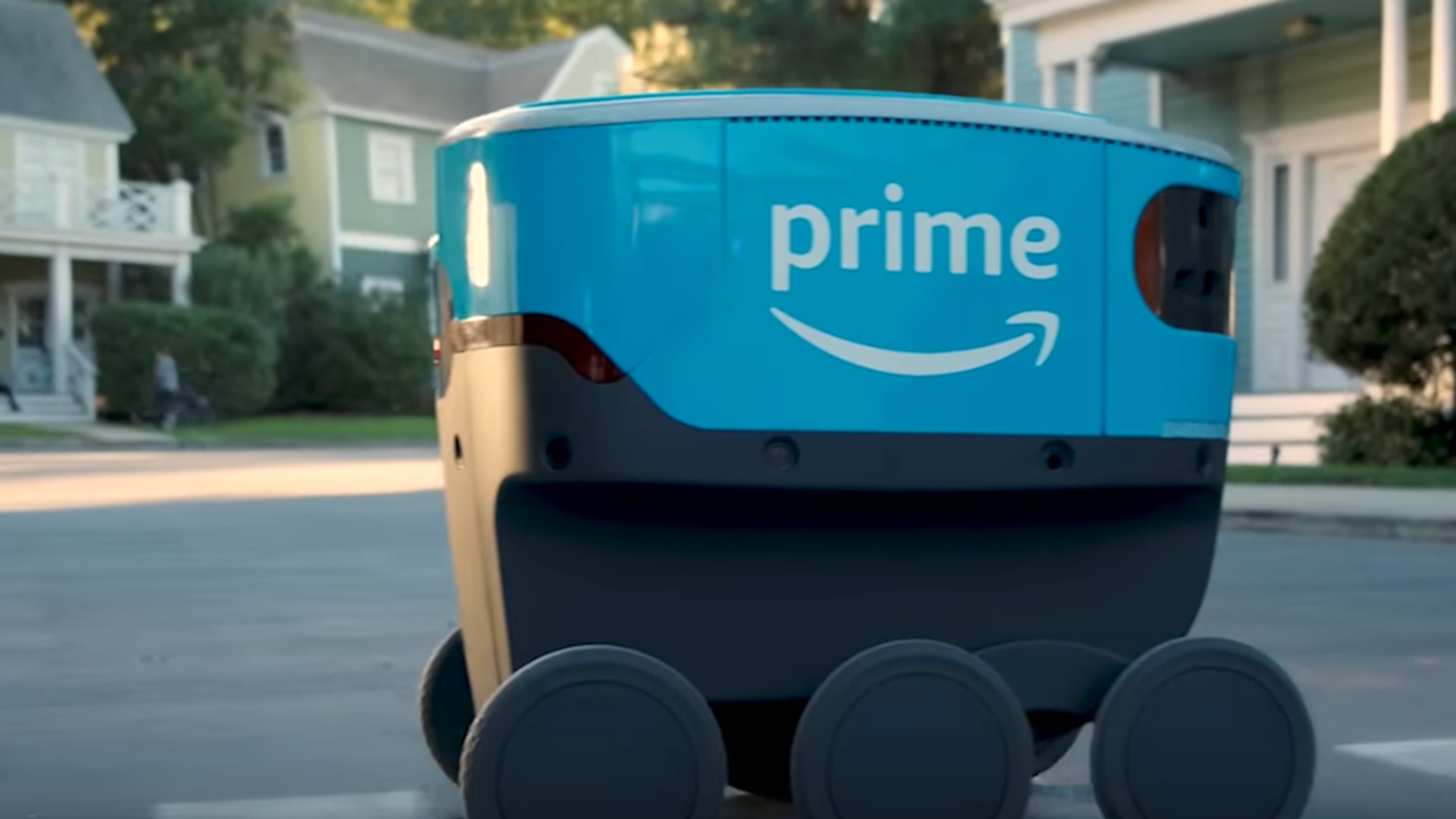 Amazon today launches a limited service in Atlanta of its sidewalk robot delivery system.