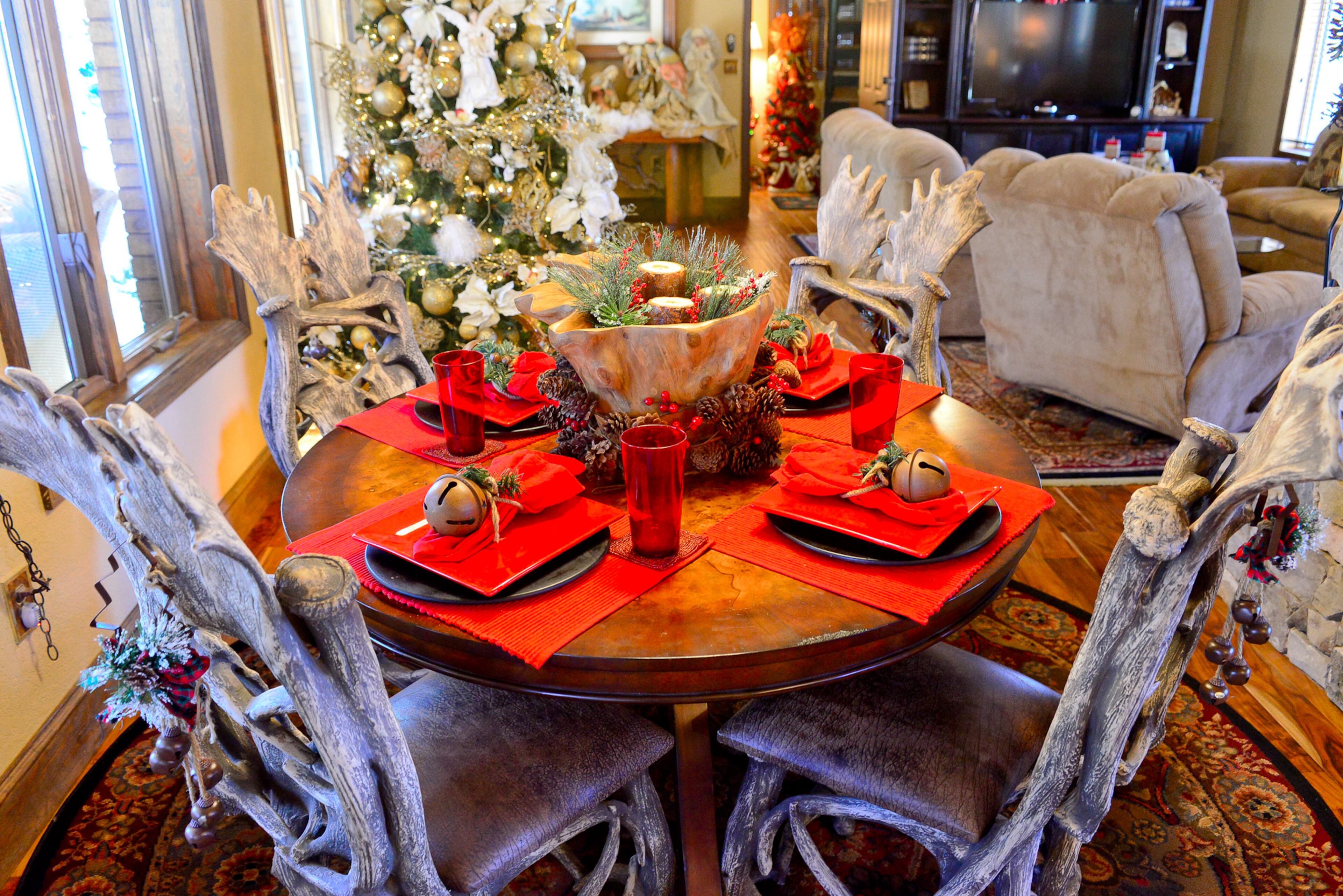 Marcelle Rolan hunts through antique stores and flea markets to find one-of-a-kind furniture and accessories for her home. She found the round kitchen table at Blackberry Mountain Antiques in Ellijay.