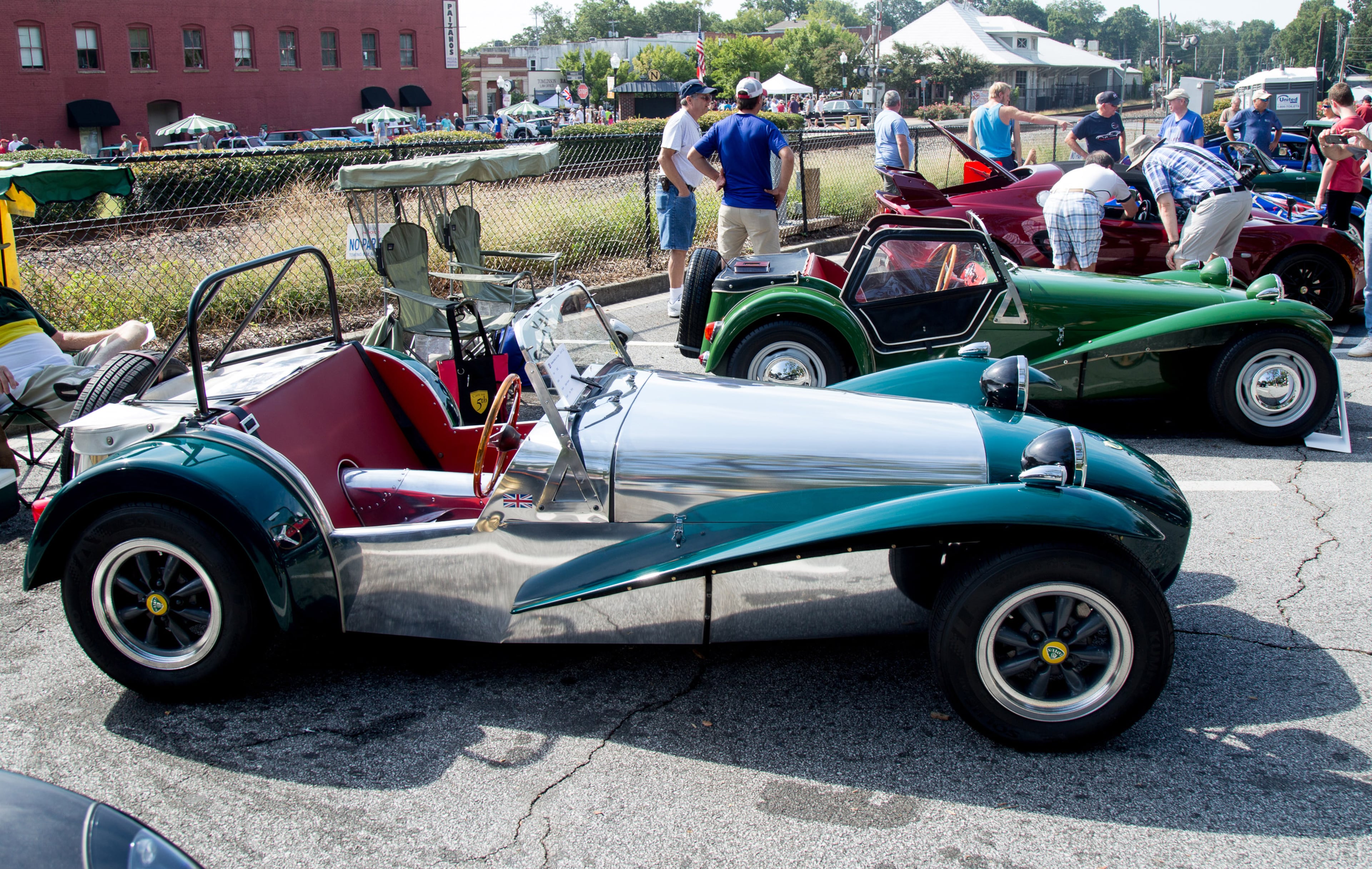 A 1962 Lotus Super Seven was one of the cars and motorcycles on display at the 8th annual Atlanta British Car Fayre in downtown Norcross on Saturday, Sept. 8, 2018. (Photo: STEVE SCHAEFER / SPECIAL TO THE AJC)