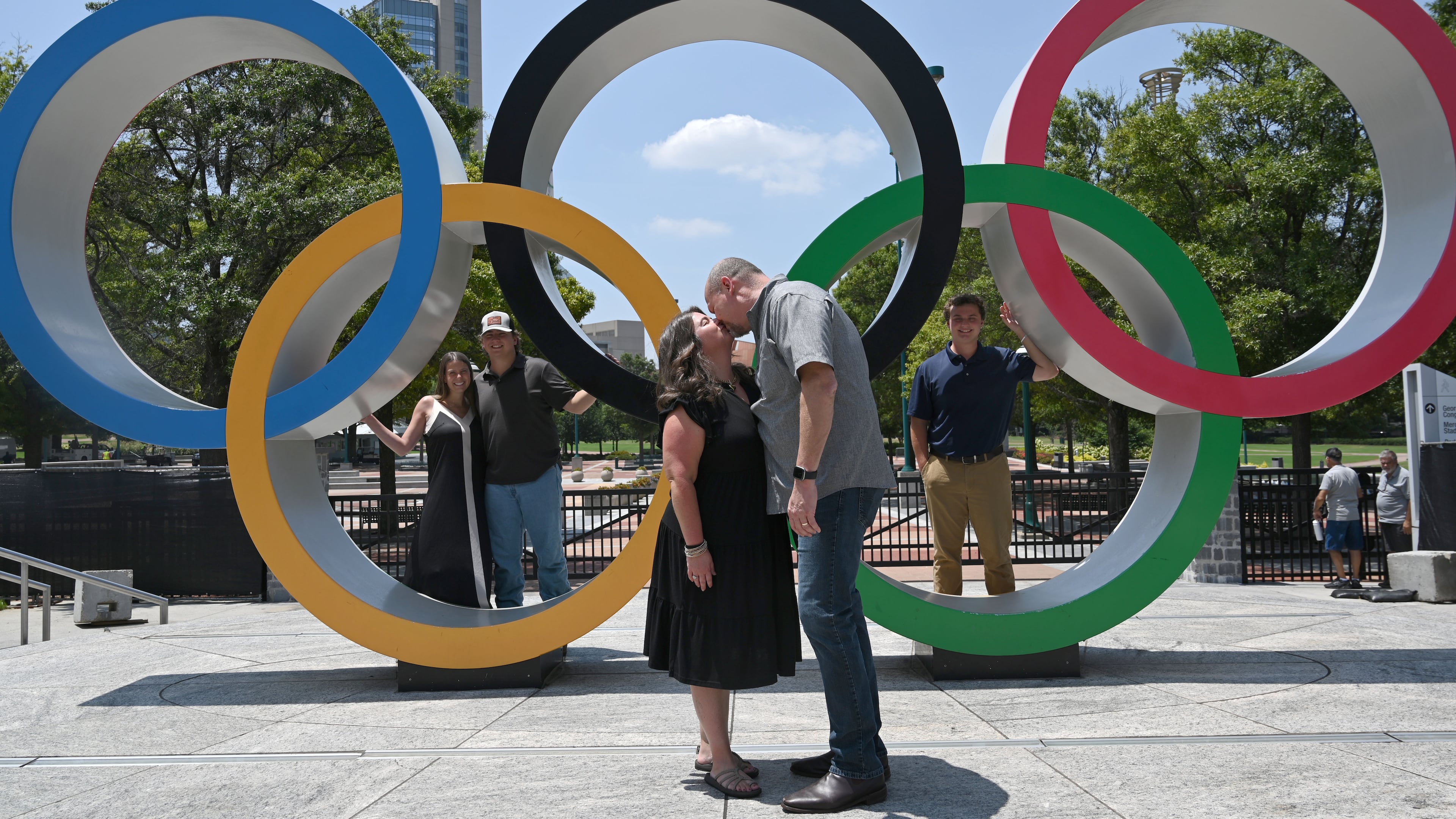 Long before Jack Leo started writing about sports for the Atlanta Journal-Constitution, his life has centered around Atlanta. Leo's parents, Steve and Heather Leo, met in Centennial Olympic Park during the 1996 Summer Olympics three decades ago. (Hyosub Shin/AJC)