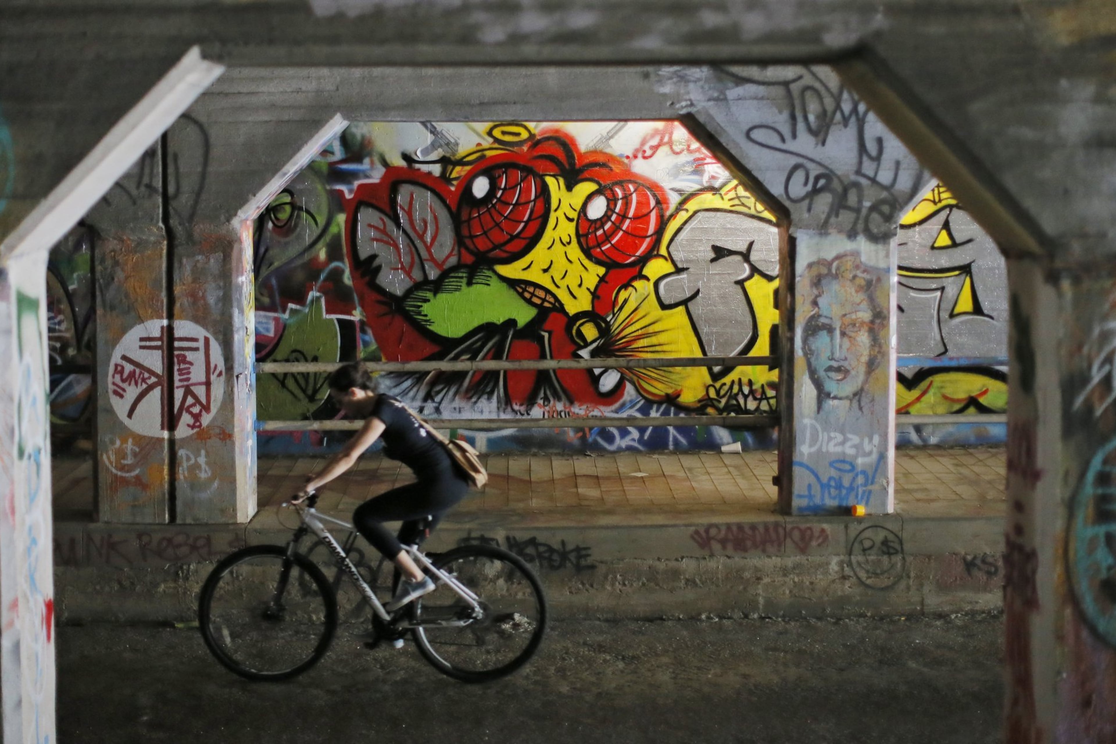 After passing through Krog Street Tunnel, Beltline-goers will quickly notice that the restaurants are much more spread out along the Southeast Trail. (Bob Andres/AJC 2020)