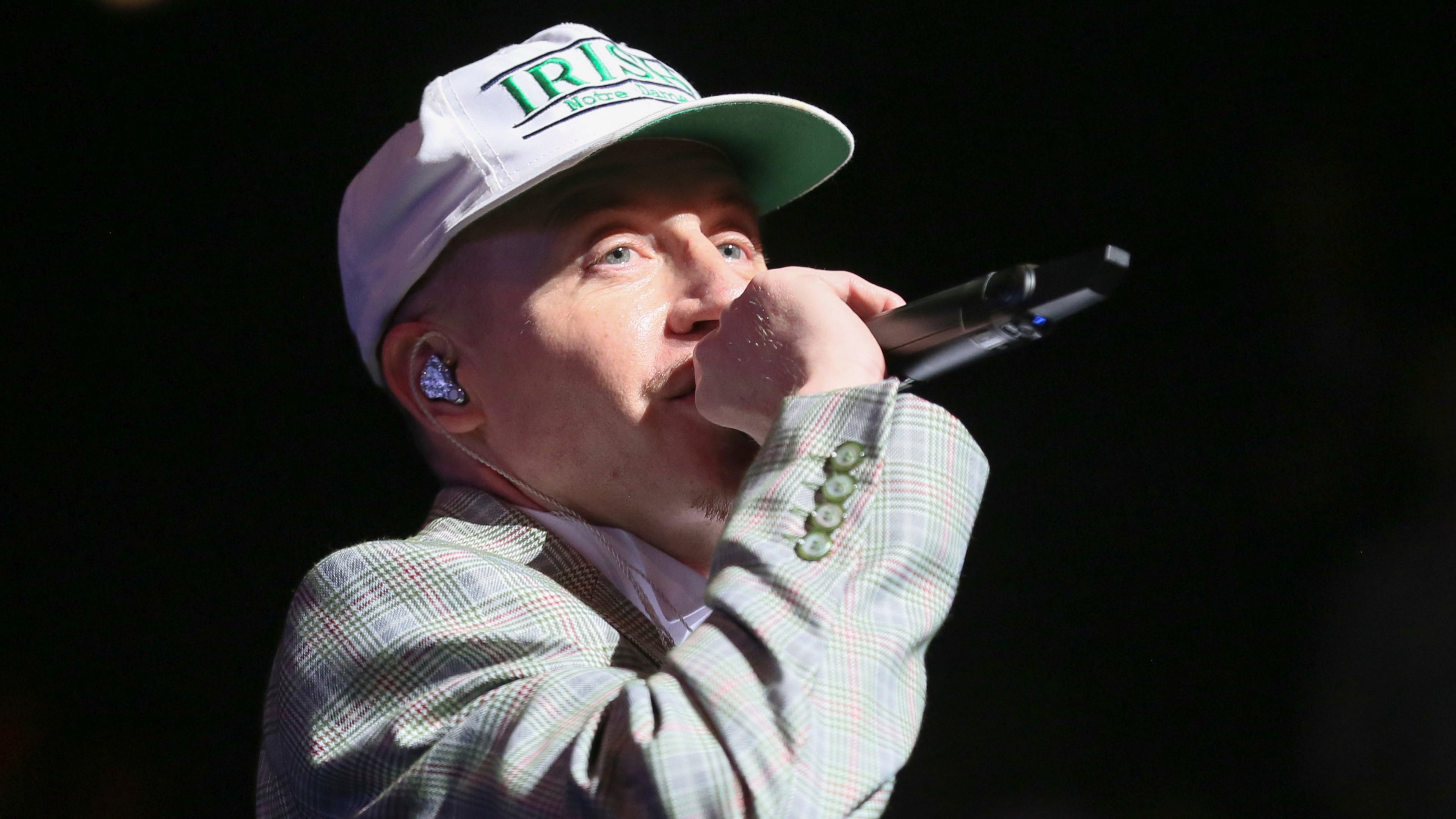 FILE - Macklemore performs at Austin City Limits Live at the Moody Theater during the South by Southwest Music Festival, March 17, 2023, in Austin, Texas. (Photo by Jack Plunkett/Invision/AP, File)