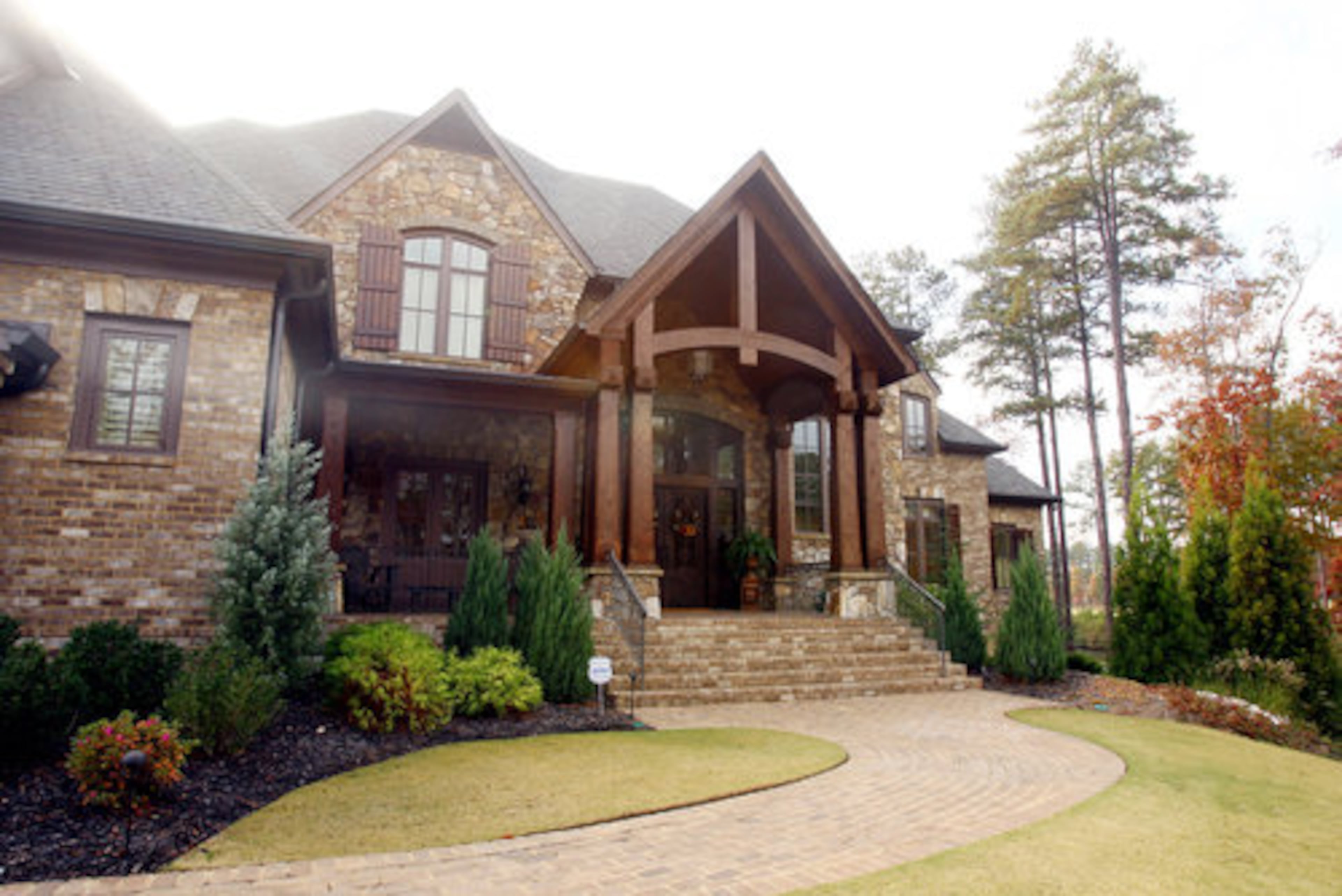 Former Atlanta Braves catcher Javy Lopez's home located in The River Club golf community in Suwanee. To consolidate his real estate holdings, he put this home up for sale in 2008.