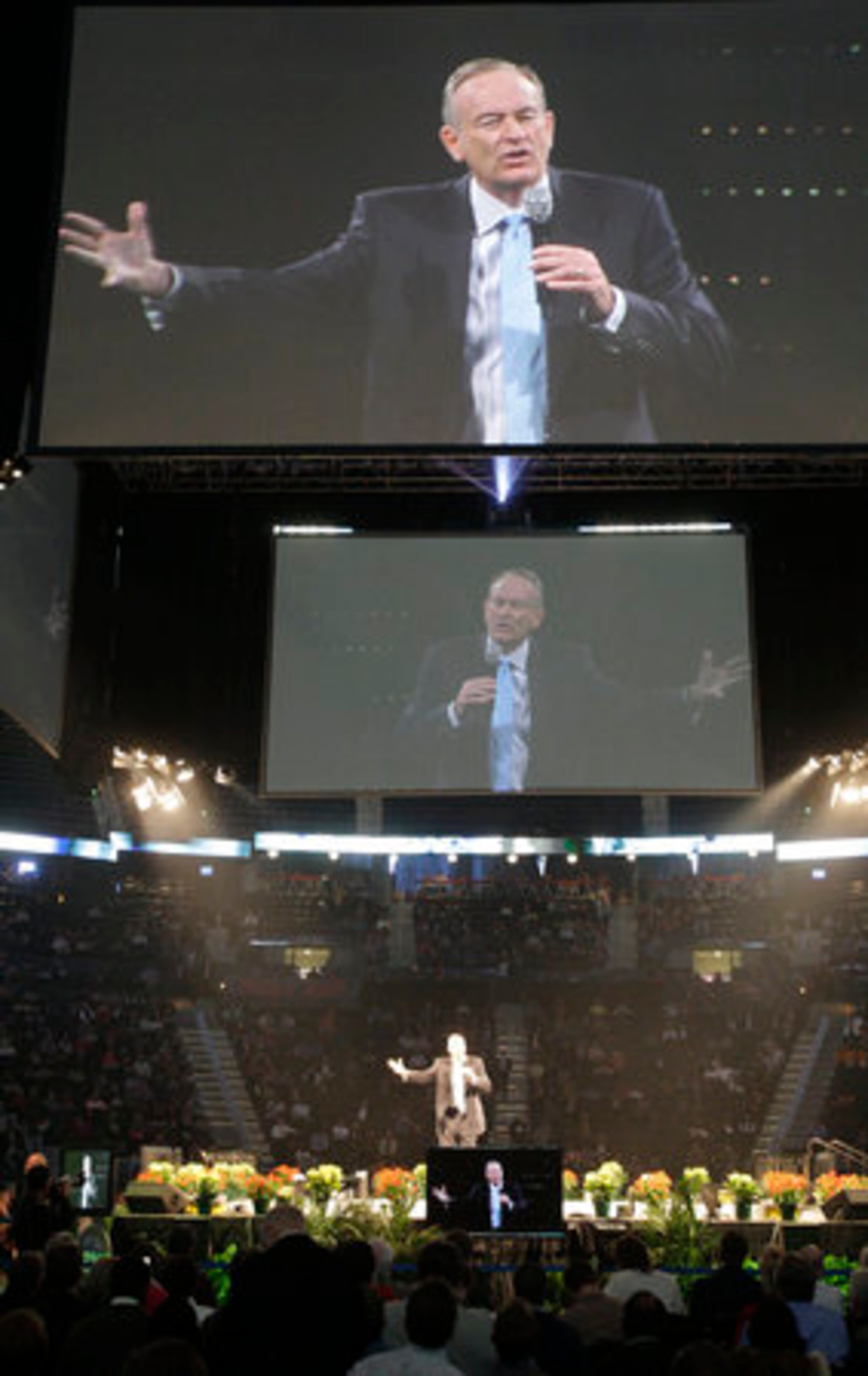 Bill O'Reilly talked about goal achievement and using your talent. "Seize the Day" was the theme of an all day series of speakers at Philips Arena in Atlanta.