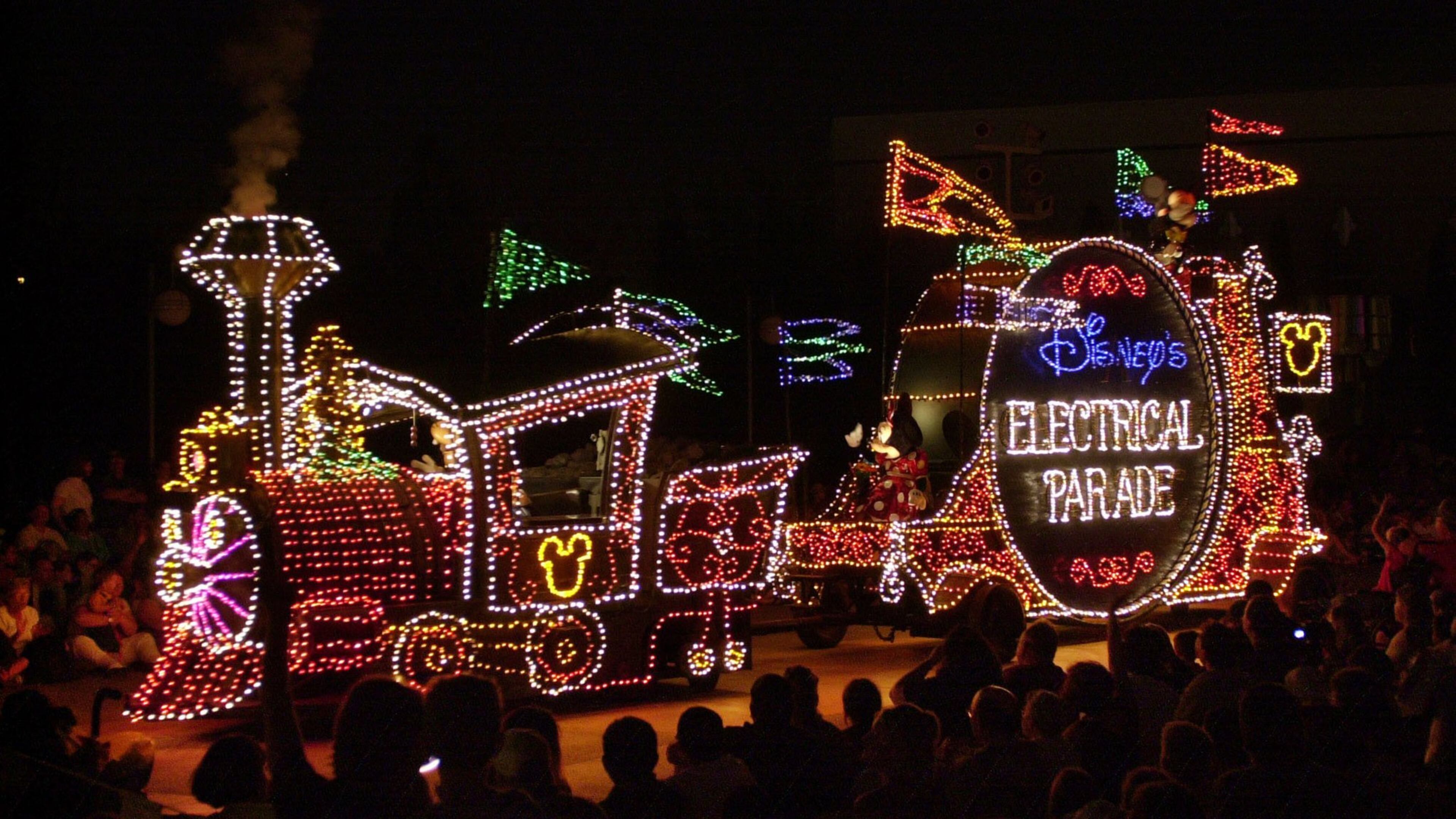 The dazzling and colorful “Disney’s Electrical Parade” in a 2001 file image. (Don Kelsen/Los Angeles Times/TNS)