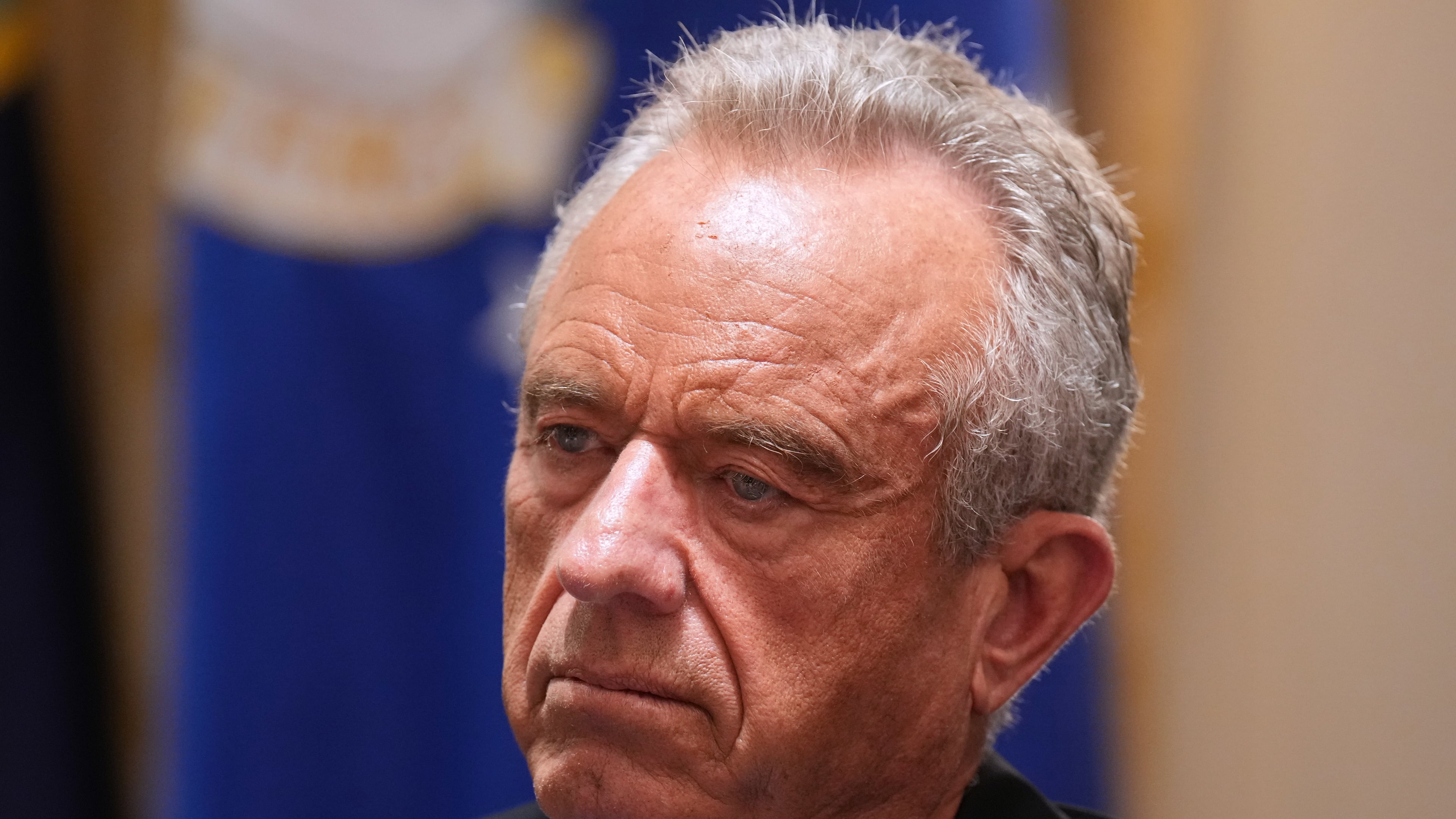 FILE - Secretary of Health and Human Services Robert F. Kennedy Jr., listens during a Cabinet meeting at the White House, May 27, 2026, in Washington. (AP Photo/Jacquelyn Martin, File)