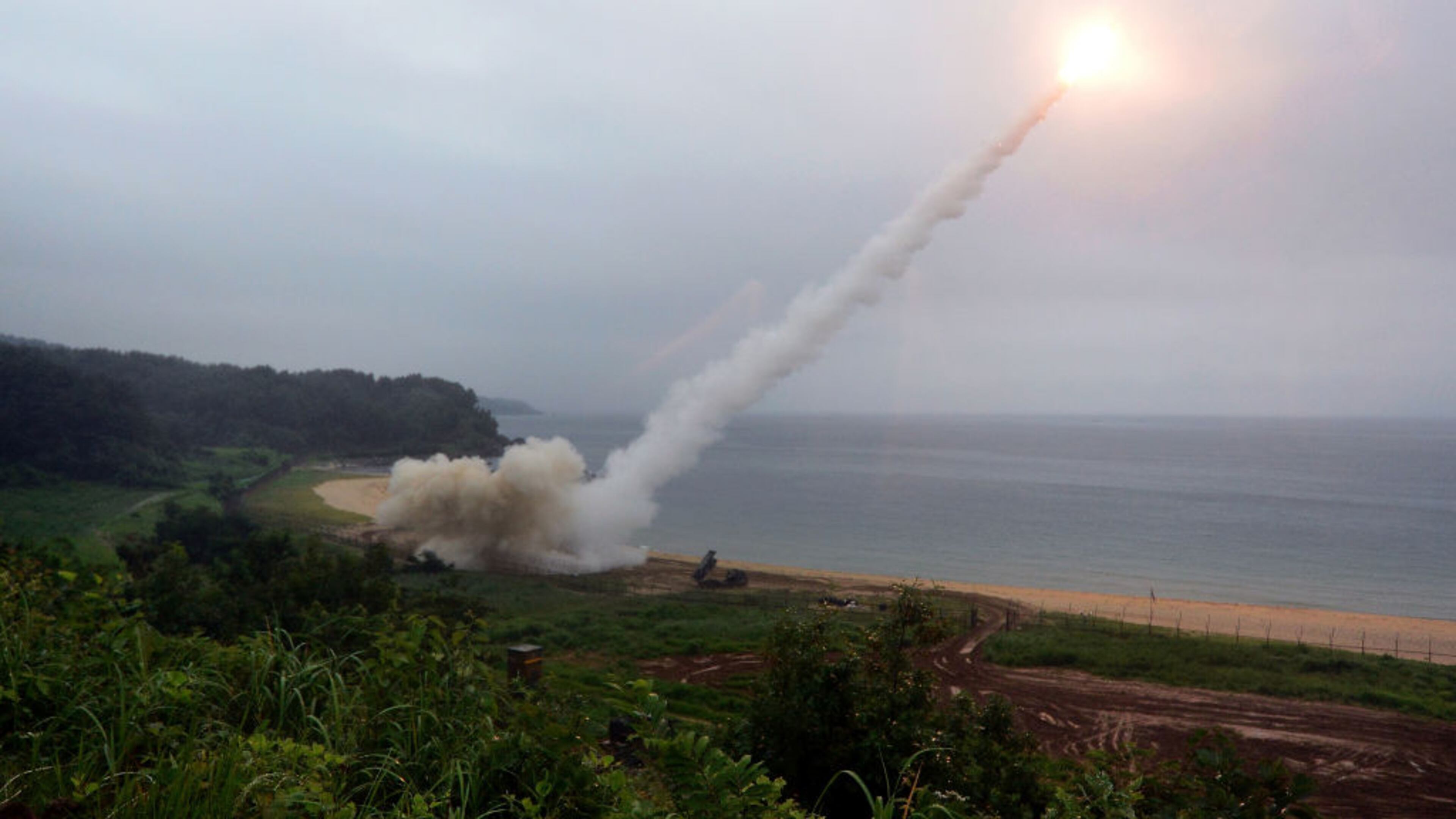 Saudi Arabia's state-run television station said that missiles were intercepted above the capital city of Riyadh.