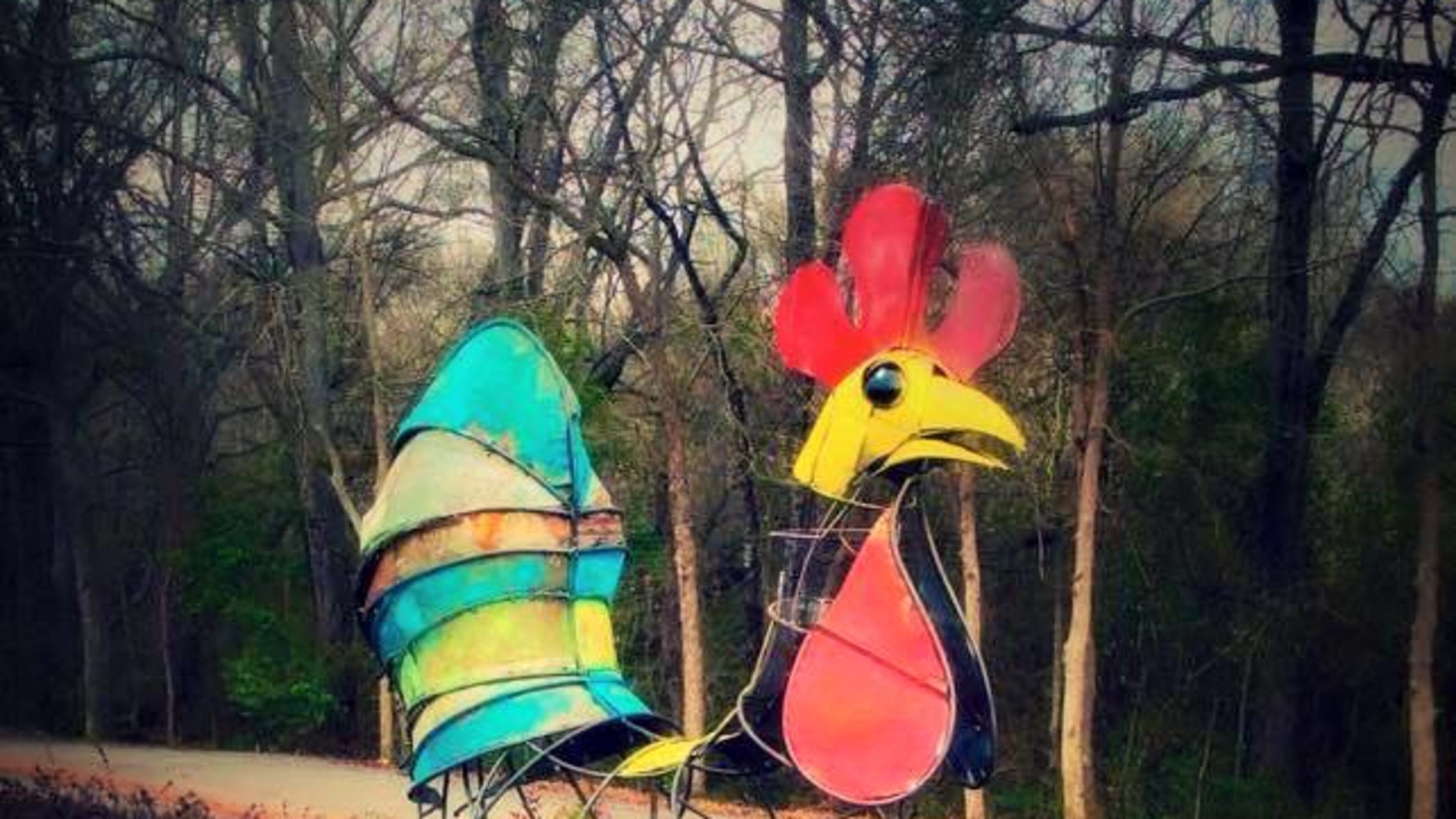 Rocket the Rusty Rooster, reported missing last month from his perch outside Lexington Vintage, was found this week in Oglethorpe County. (Credit: Lexington Vintage)