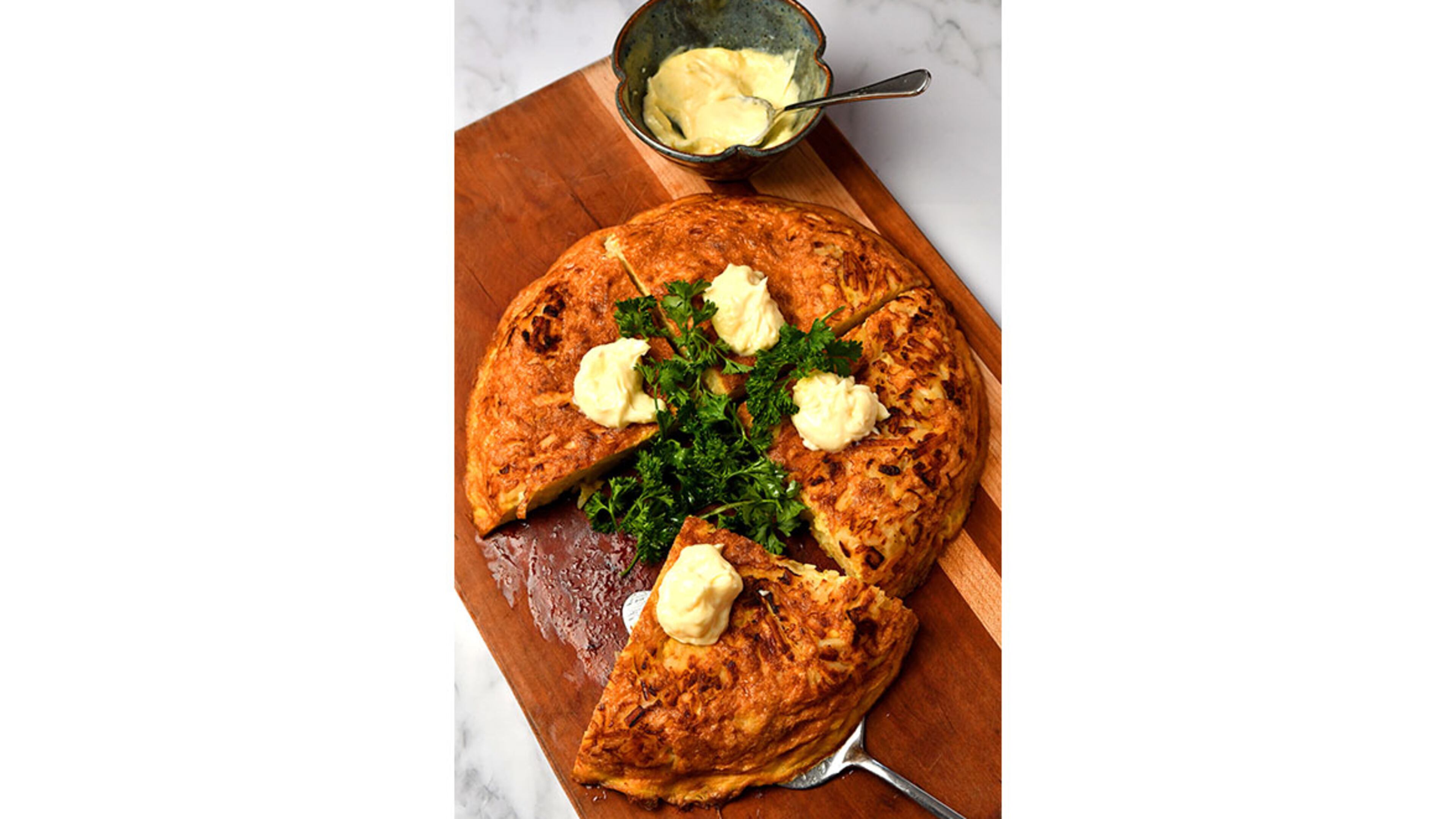 Shortcut Spanish Tortilla. / (CHRIS HUNT FOR THE ATLANTA JOURNAL-CONSTITUTION)