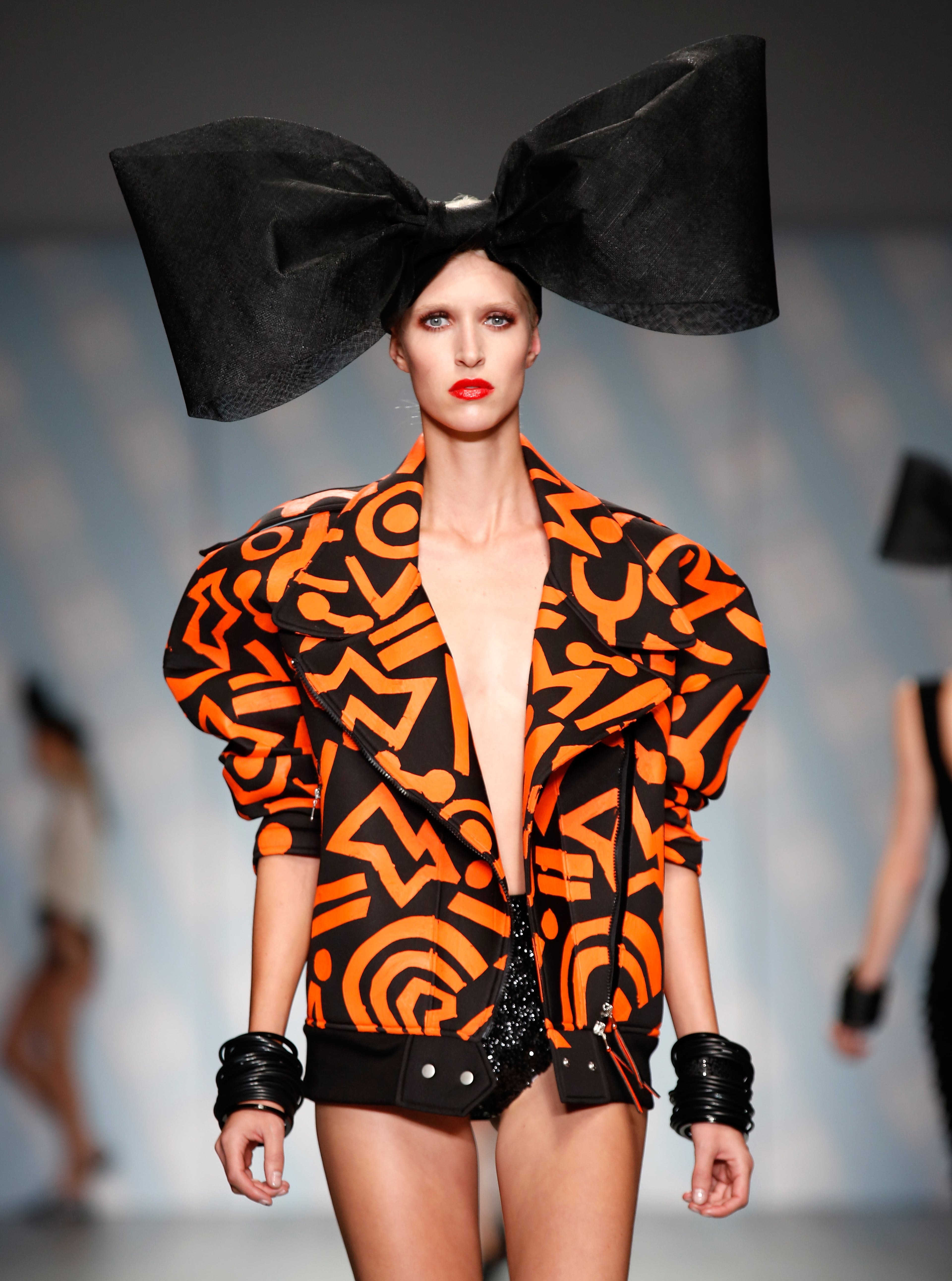 LONDON, ENGLAND - SEPTEMBER 13: A model walks the runway at the SIBLING show during London Fashion Week Spring Summer 2015 on September 13, 2014 in London, England. (Photo by Tim P. Whitby/Getty Images)