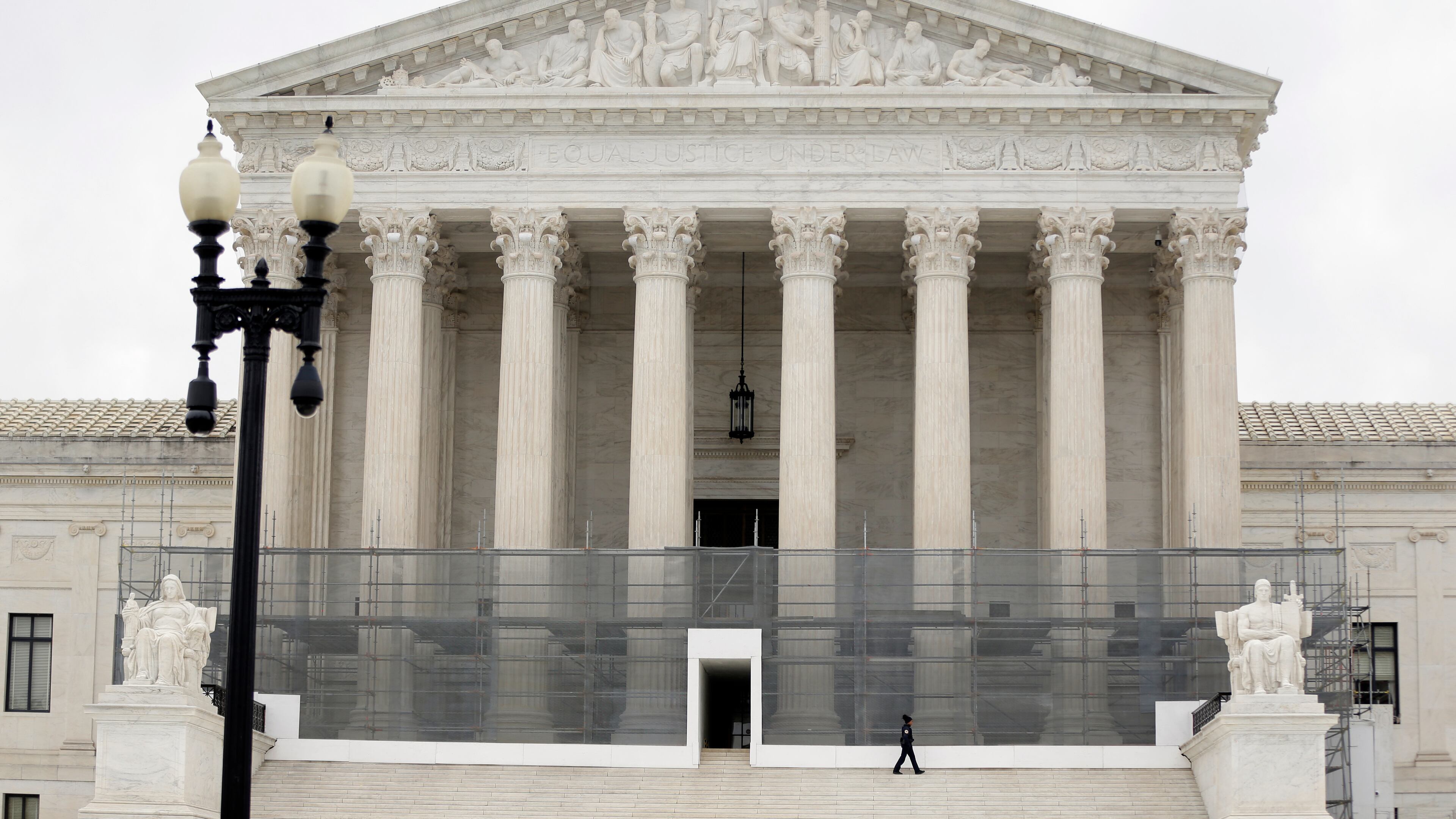 The U.S. Supreme Court is seen, Wednesday, Jan. 14, 2026, in Washington. (AP Photo/Rahmat Gul)