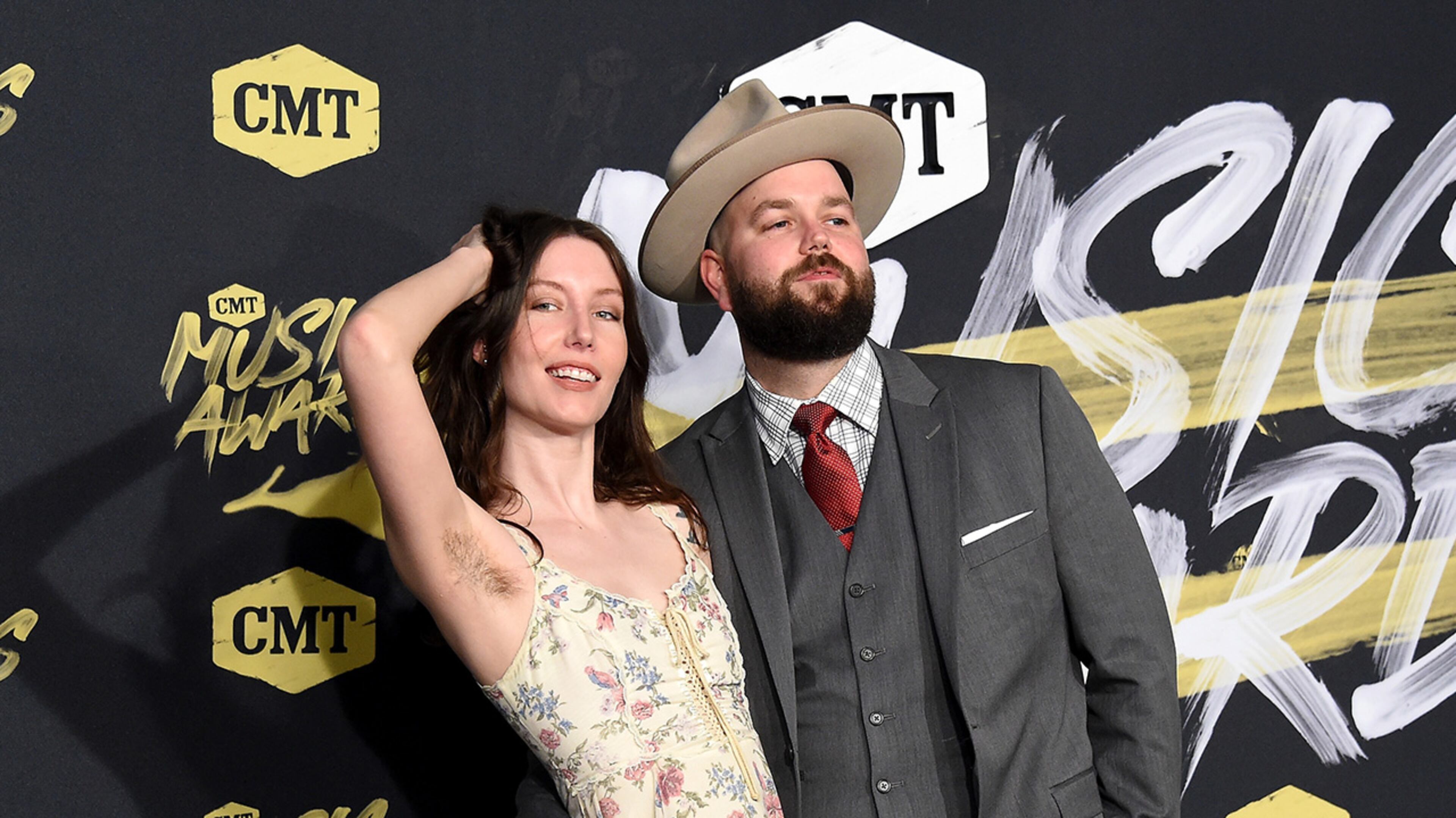 NASHVILLE, TN - JUNE 06: Joshua Hedley (R) and guest attend the 2018 CMT Music Awards at Bridgestone Arena on June 6, 2018 in Nashville, Tennessee. (Photo by Mike Coppola/Getty Images for CMT)