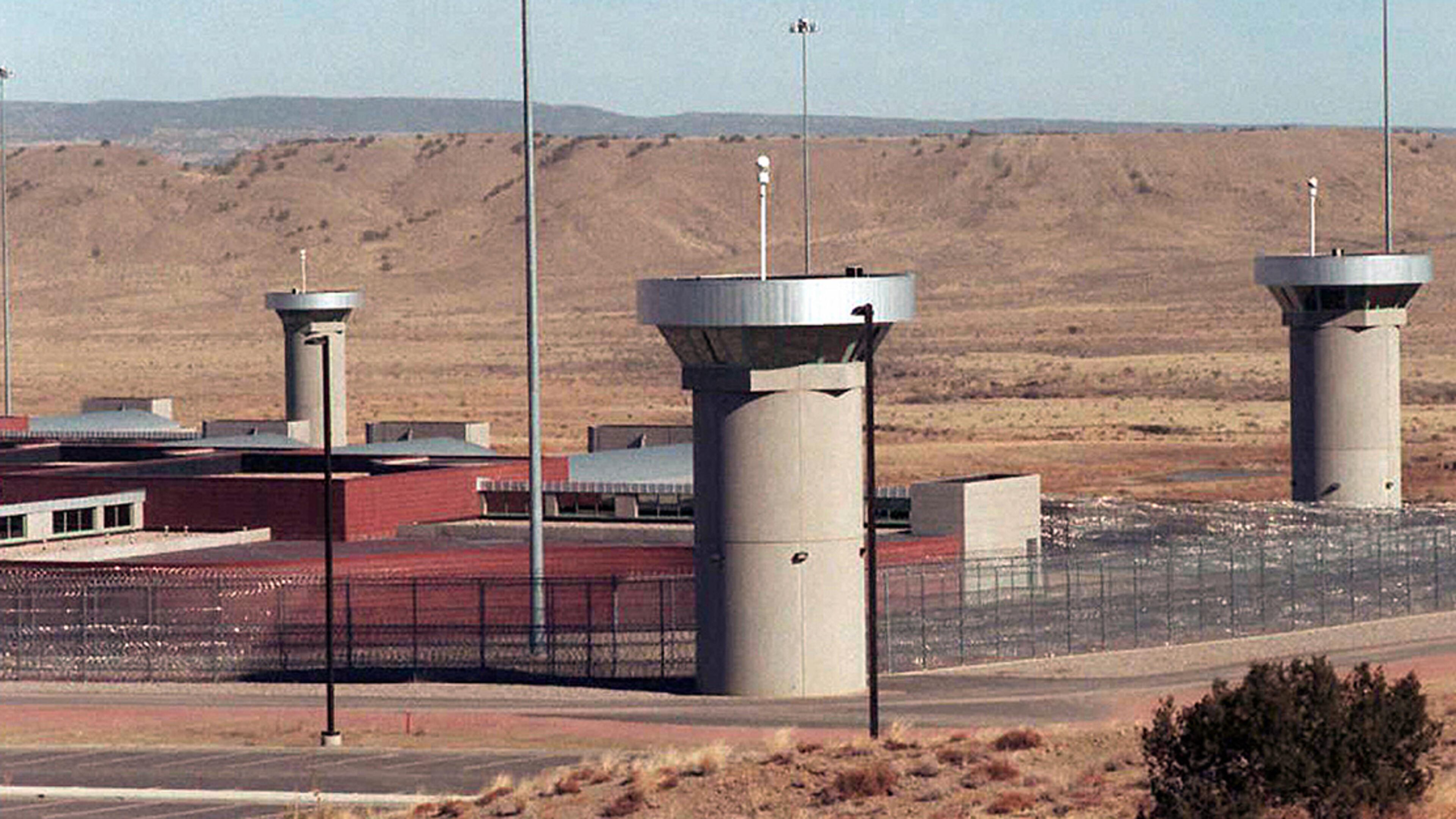 FLORENCE, UNITED STATES: (FILES) Super-maximum-security federal prison in Florence, Colorado. (BOB DAEMMRICH/AFP/Getty Images)
