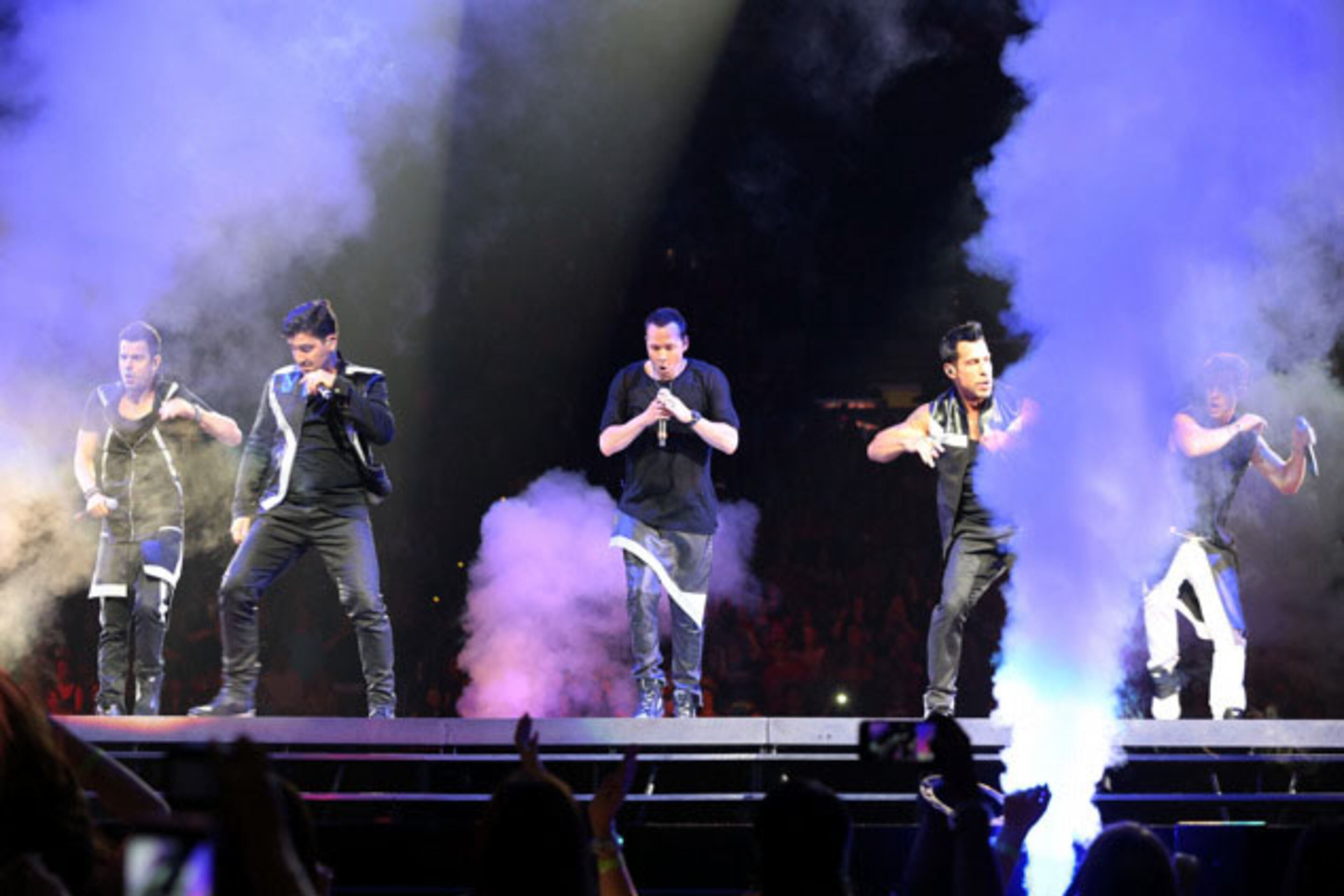 Boy band New Kids on the Block (also initialized as NKOTB) brought their "Main Event" tour to Philips Arena in Atlanta on Saturday, June 6, 2015, with TLC and Nelly as supporting acts. NKOTB were formed in 1984 in Boston by Maurice Starr, who had discovered New Edition, and went on to sell in excess of 80 million records worldwide. Robb D. Cohen/RobbsPhotos.com