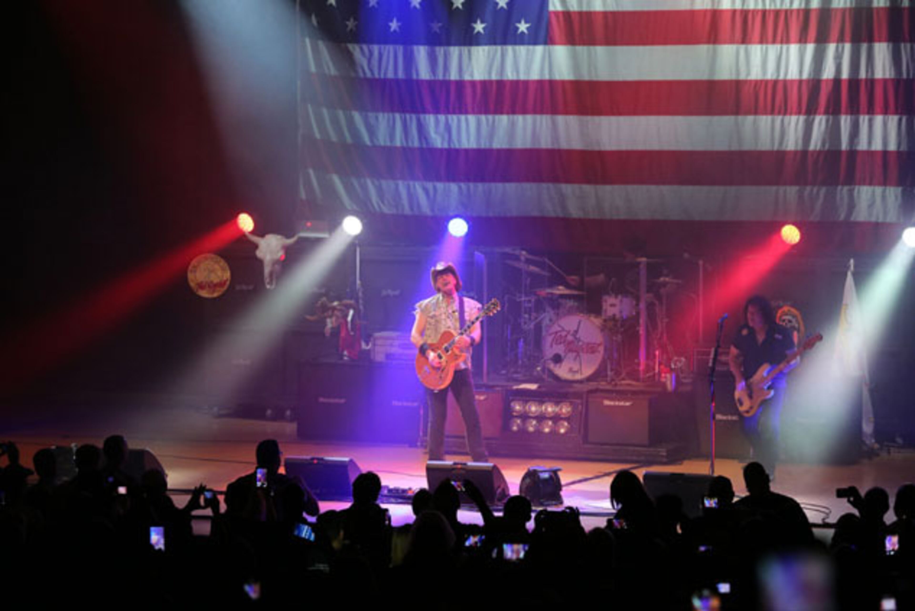 Ted Nugent performs "Free For All." Ted Nugent brought his Sonic Baptizm Tour to Symphony Hall on Sunday, July 24, 2016, with The Raskins opening the show. Robb Cohen Photography & Video /www.RobbsPhotos.com